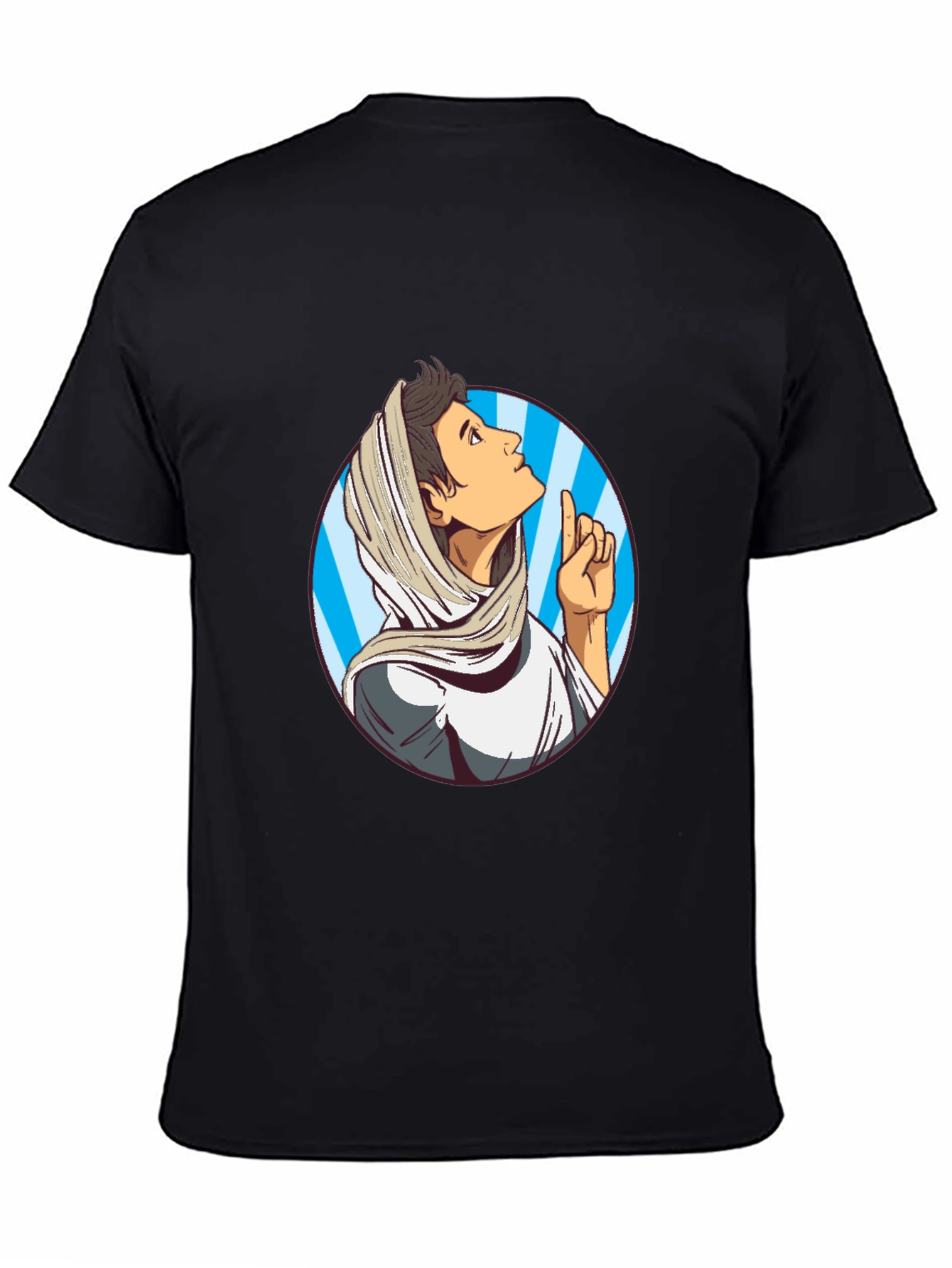 Cartoon Prophet Graphic Tee - Unique Design