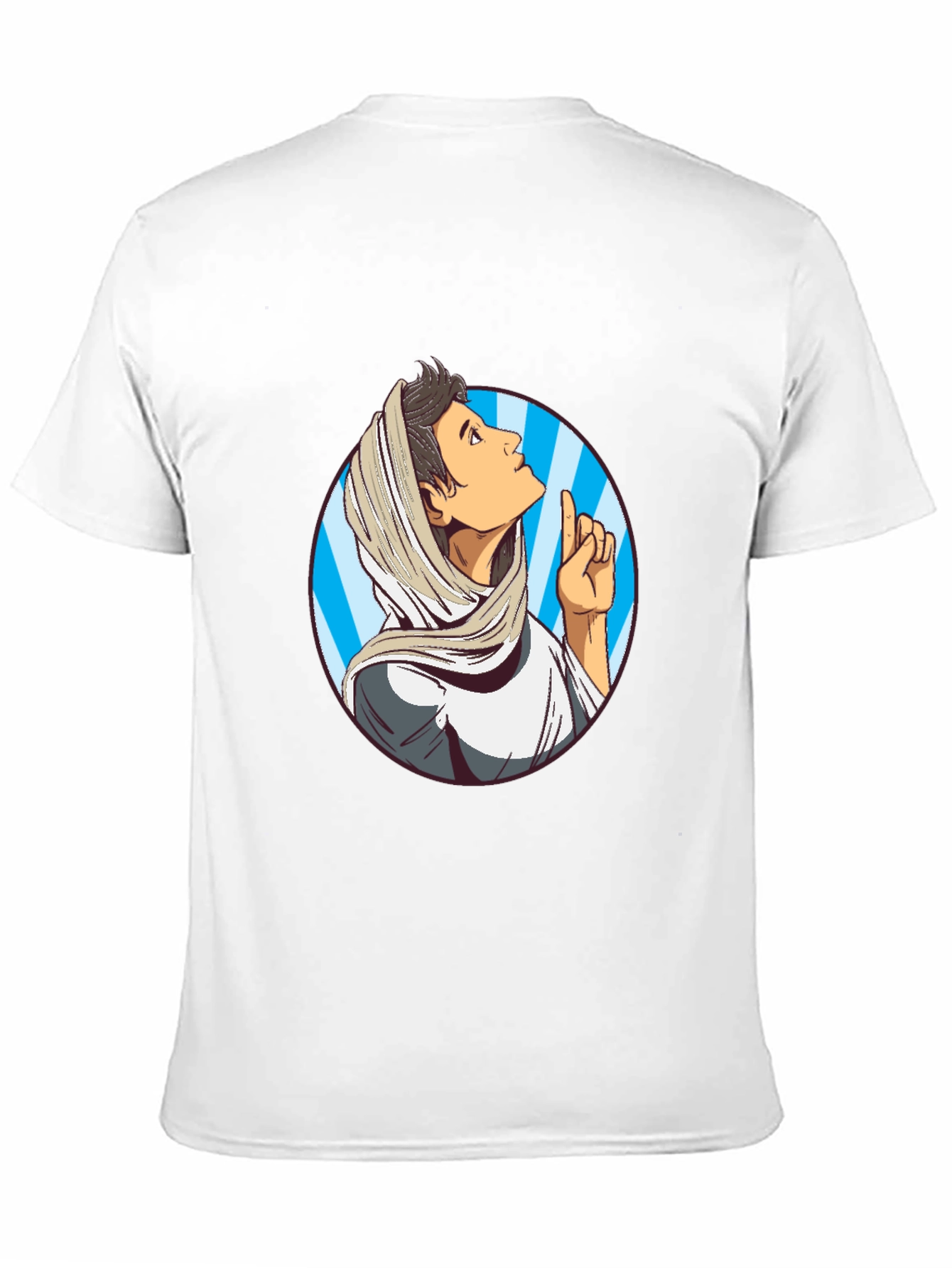 Cartoon Prophet Graphic Tee - Unique Design