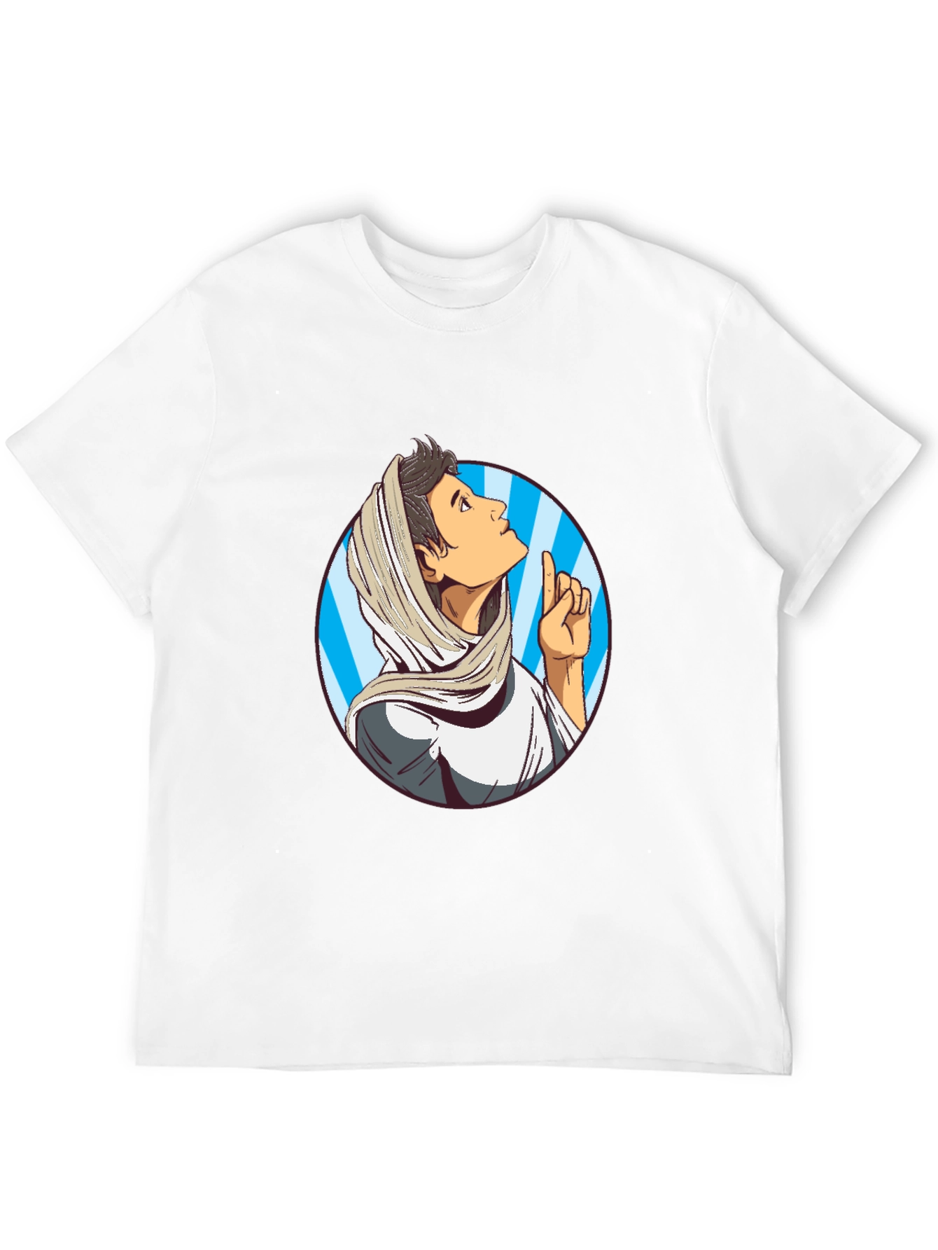 Cartoon Prophet Graphic Tee - Unique Design