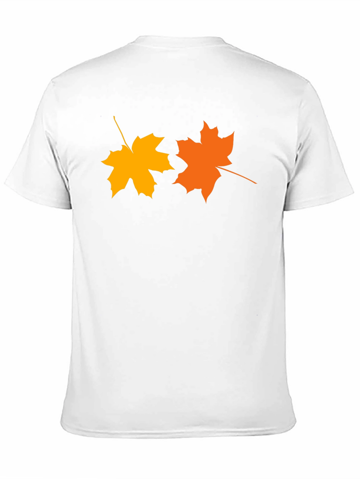 Autumn Maple Leaf Graphic Tee - Black
