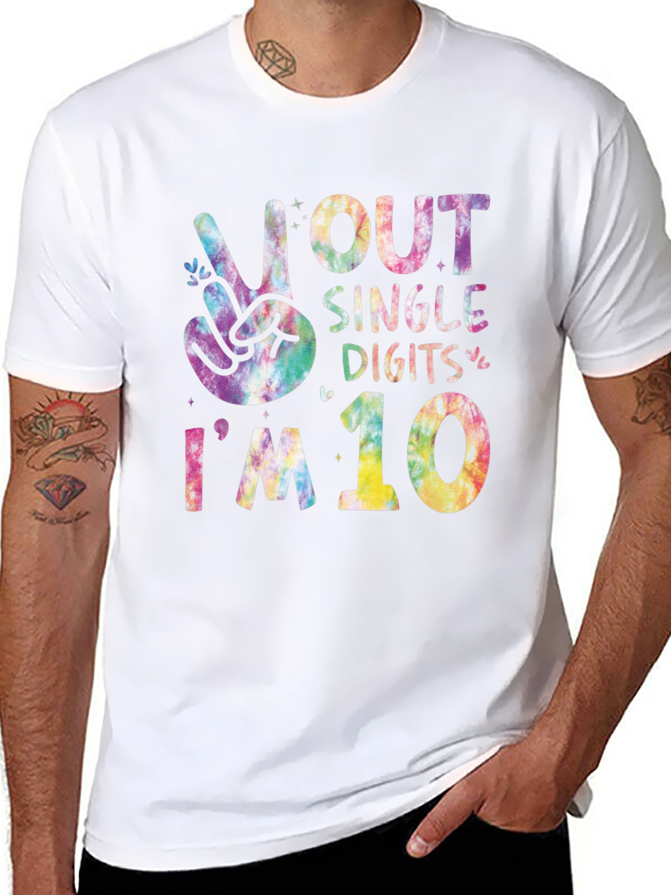 Peace Out Single Digits Im 10 T-Shirt