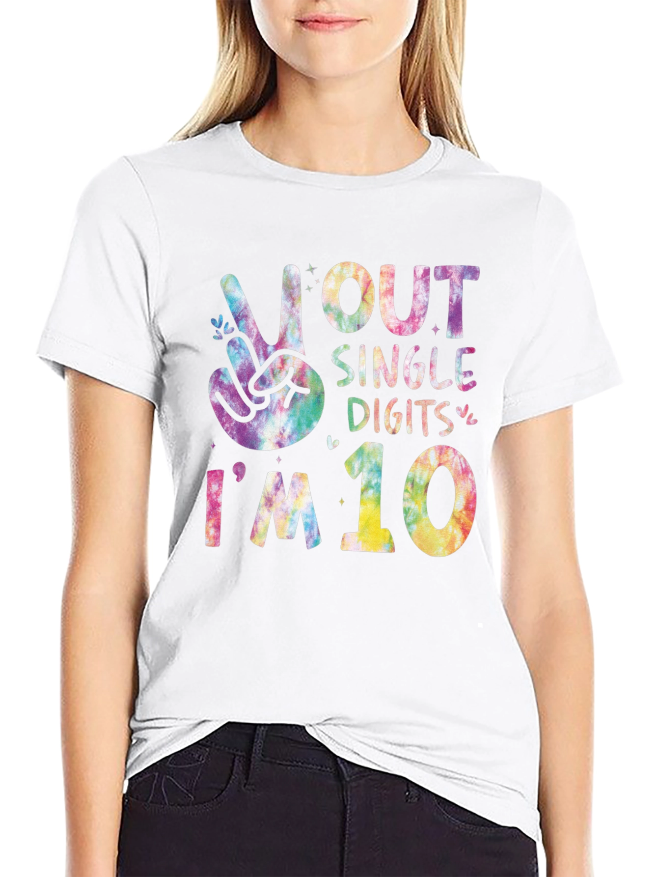 Peace Out Single Digits Im 10 T-Shirt
