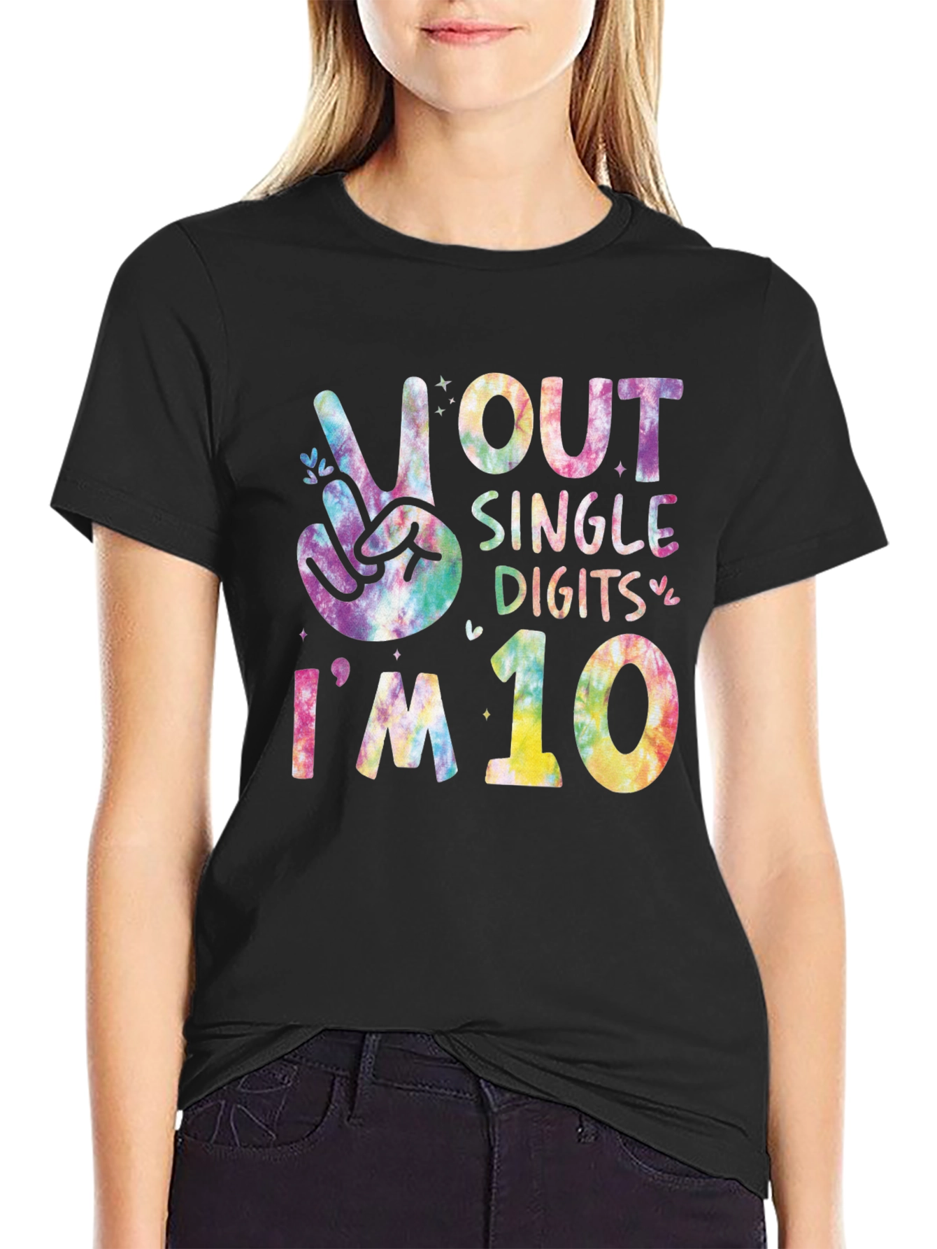 Peace Out Single Digits Im 10 T-Shirt