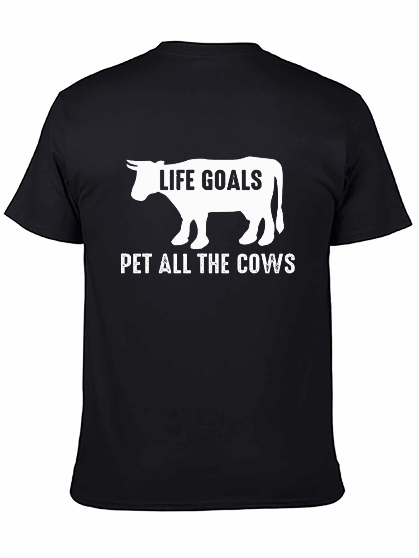 Life Goals Pet All The Cows Graphic Tee