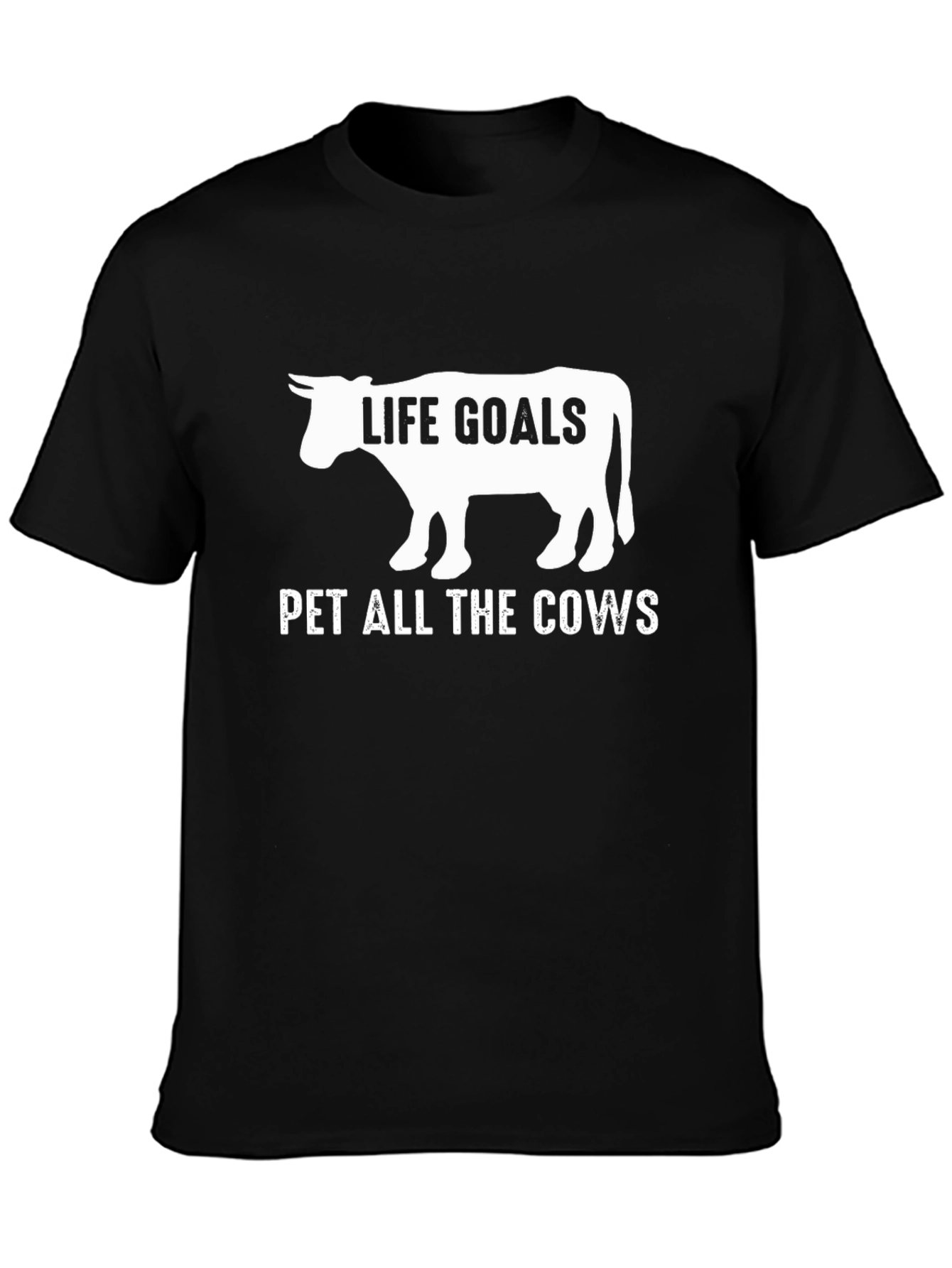 Life Goals Pet All The Cows Graphic Tee