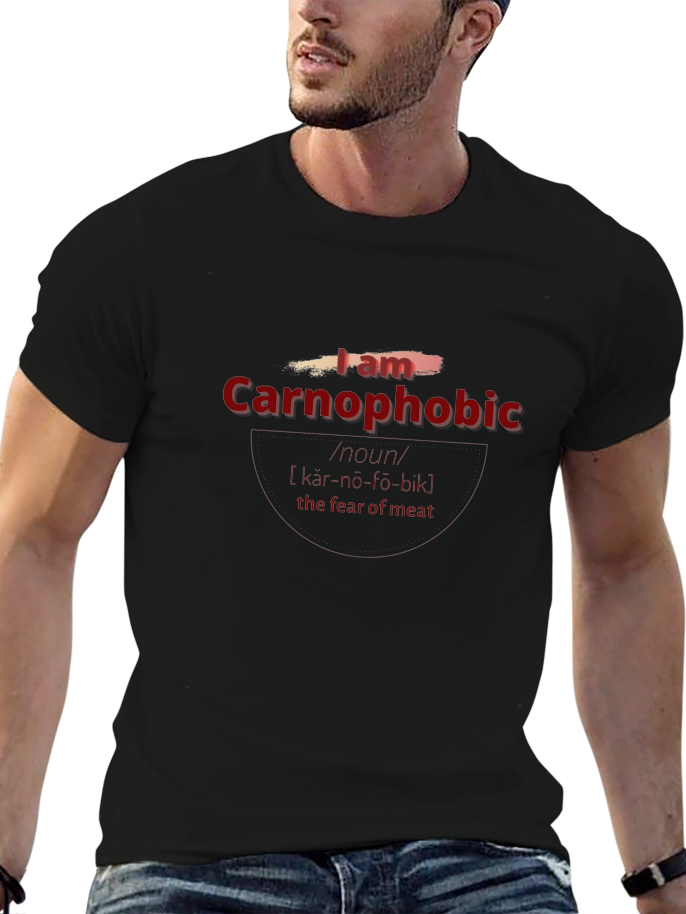 Carnophobic T-Shirt: Fear of Meat Graphic Tee