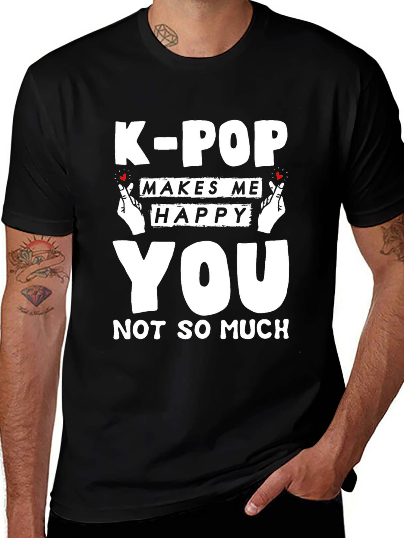 K-Pop Makes Me Happy Graphic Tee