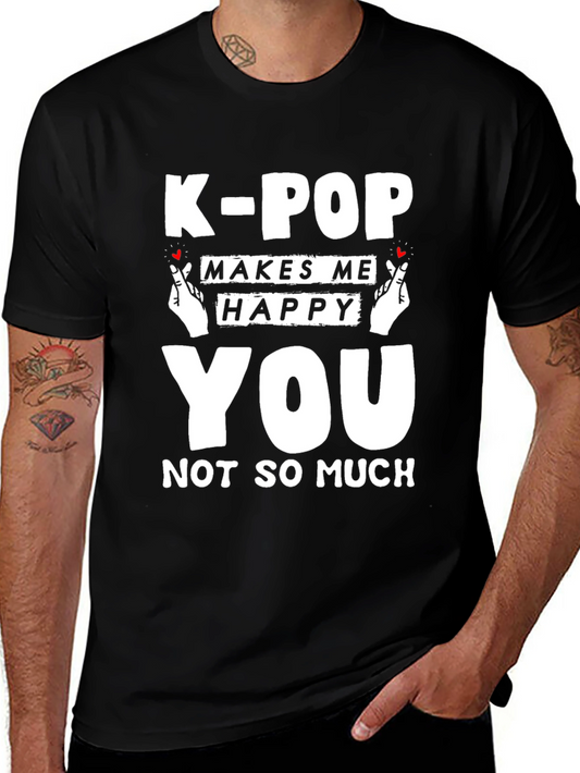 K-Pop Makes Me Happy Graphic Tee