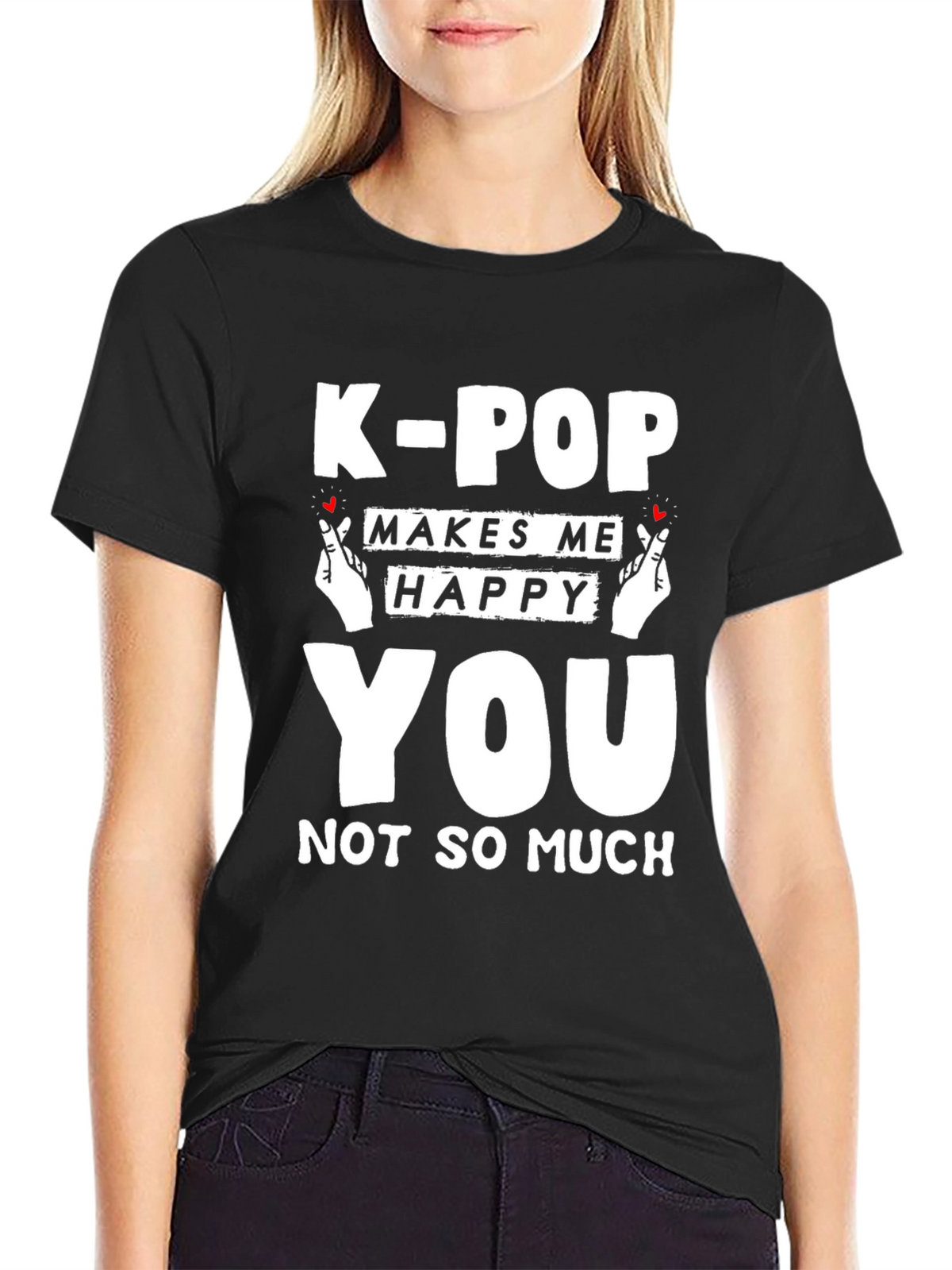 K-Pop Makes Me Happy Graphic Tee