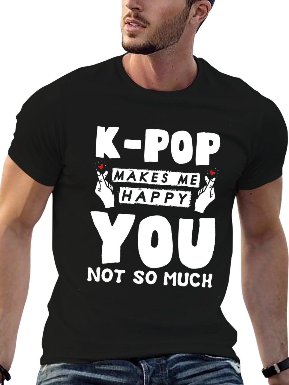 K-Pop Makes Me Happy Graphic Tee