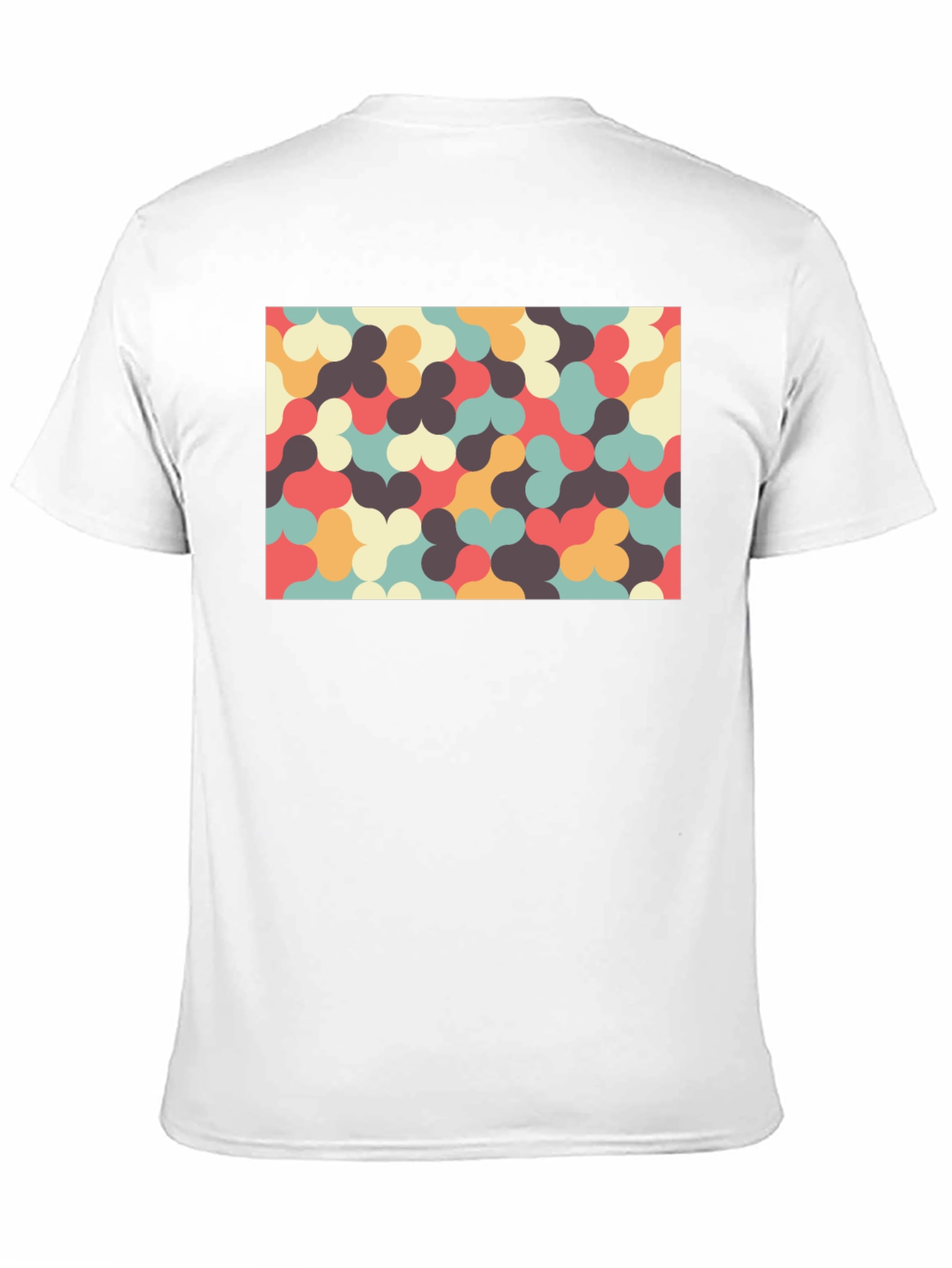 Retro Pattern T-Shirt - Unique Geometric Design