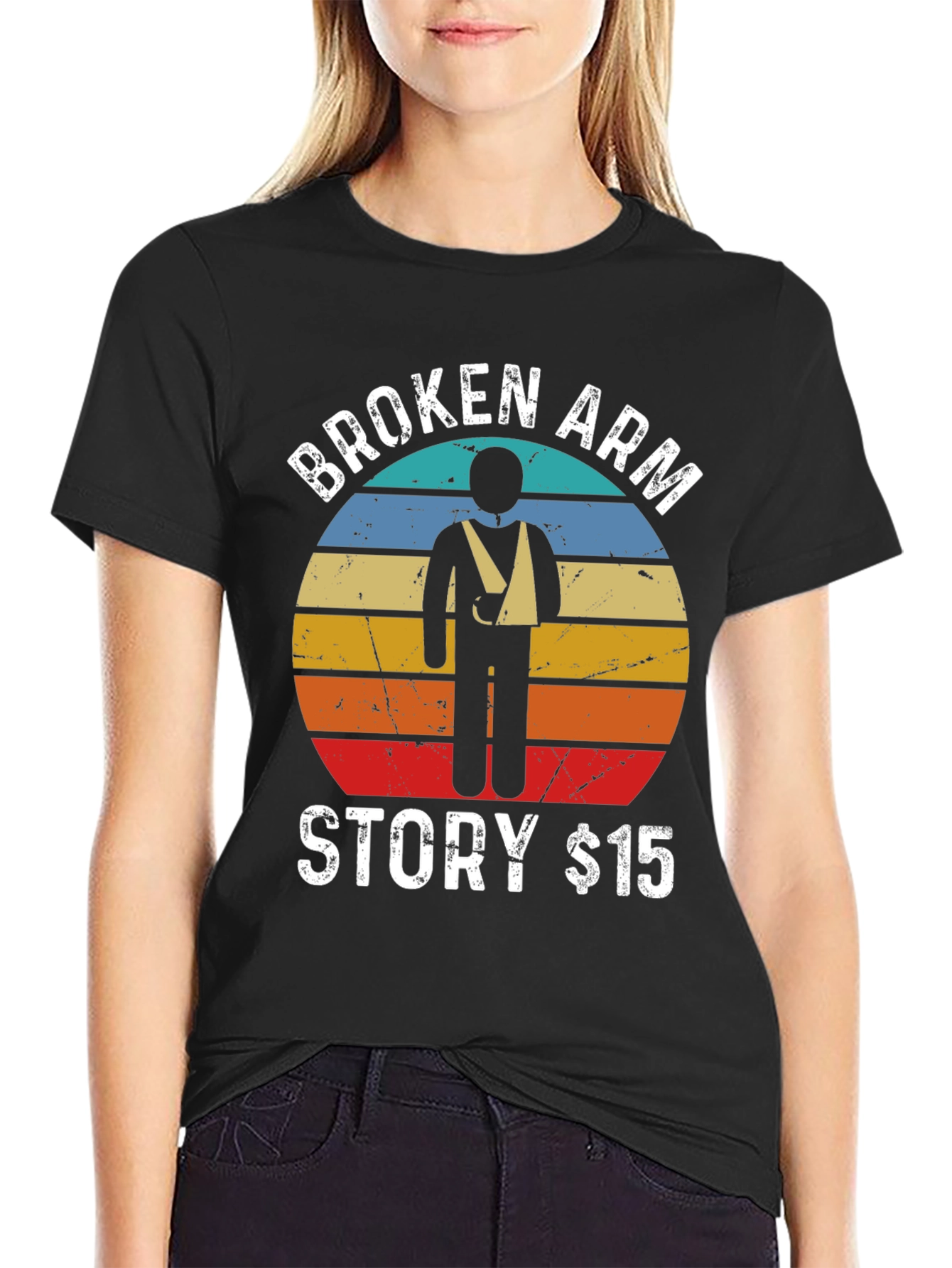 Broken Arm Story T-Shirt Funny Injury Tee $15