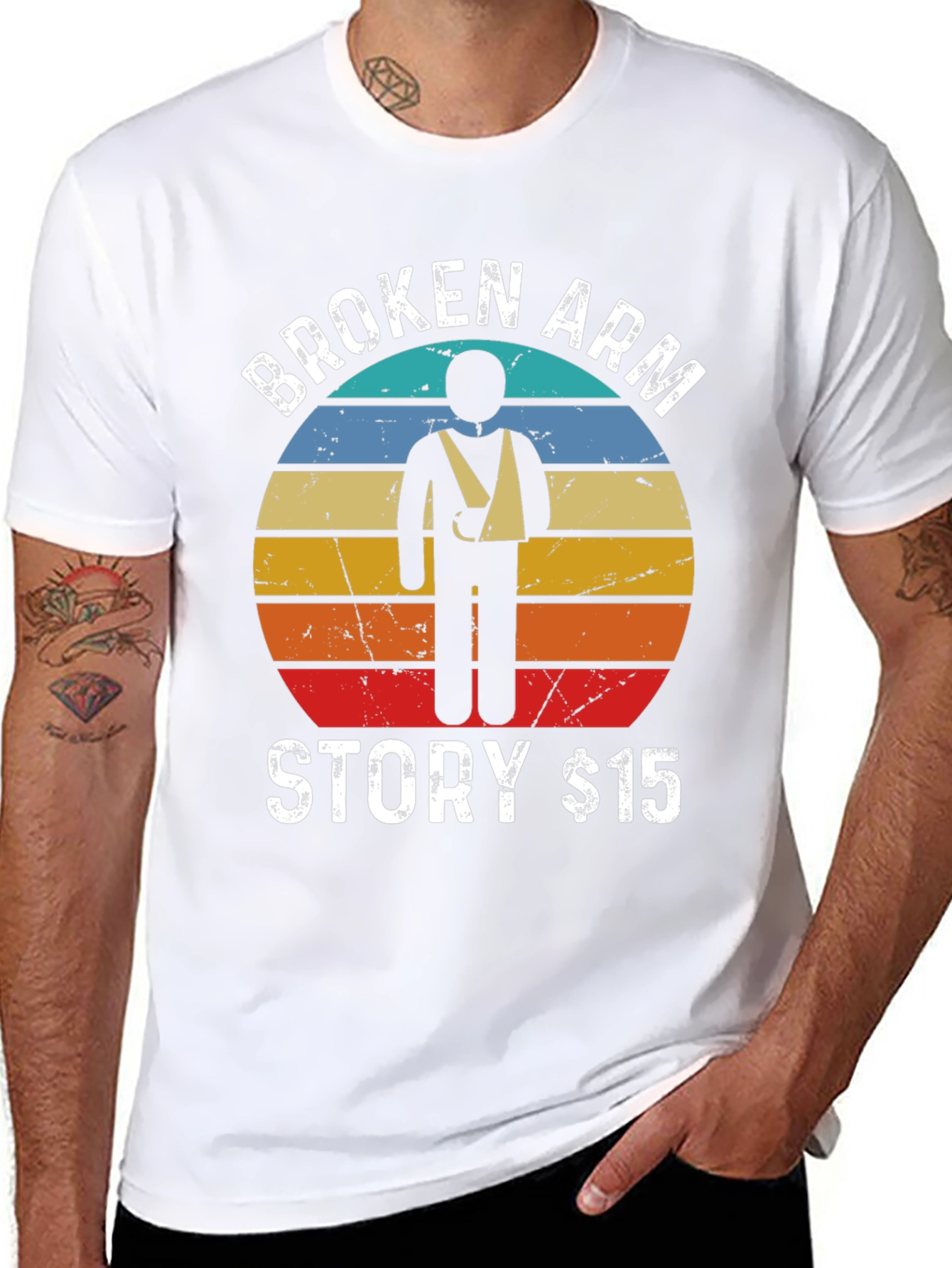 Broken Arm Story T-Shirt Funny Injury Tee $15