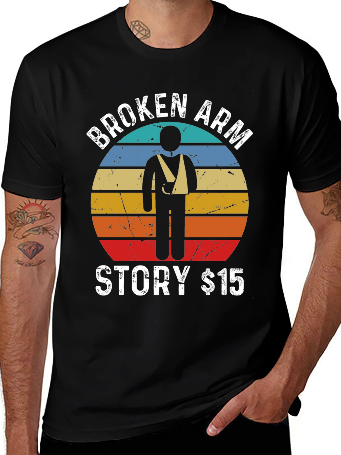 Broken Arm Story T-Shirt Funny Injury Tee $15
