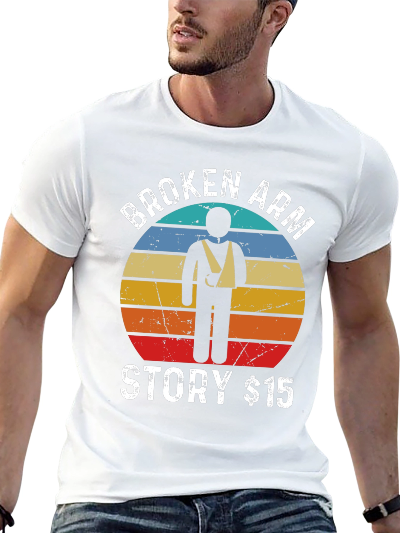Broken Arm Story T-Shirt Funny Injury Tee $15