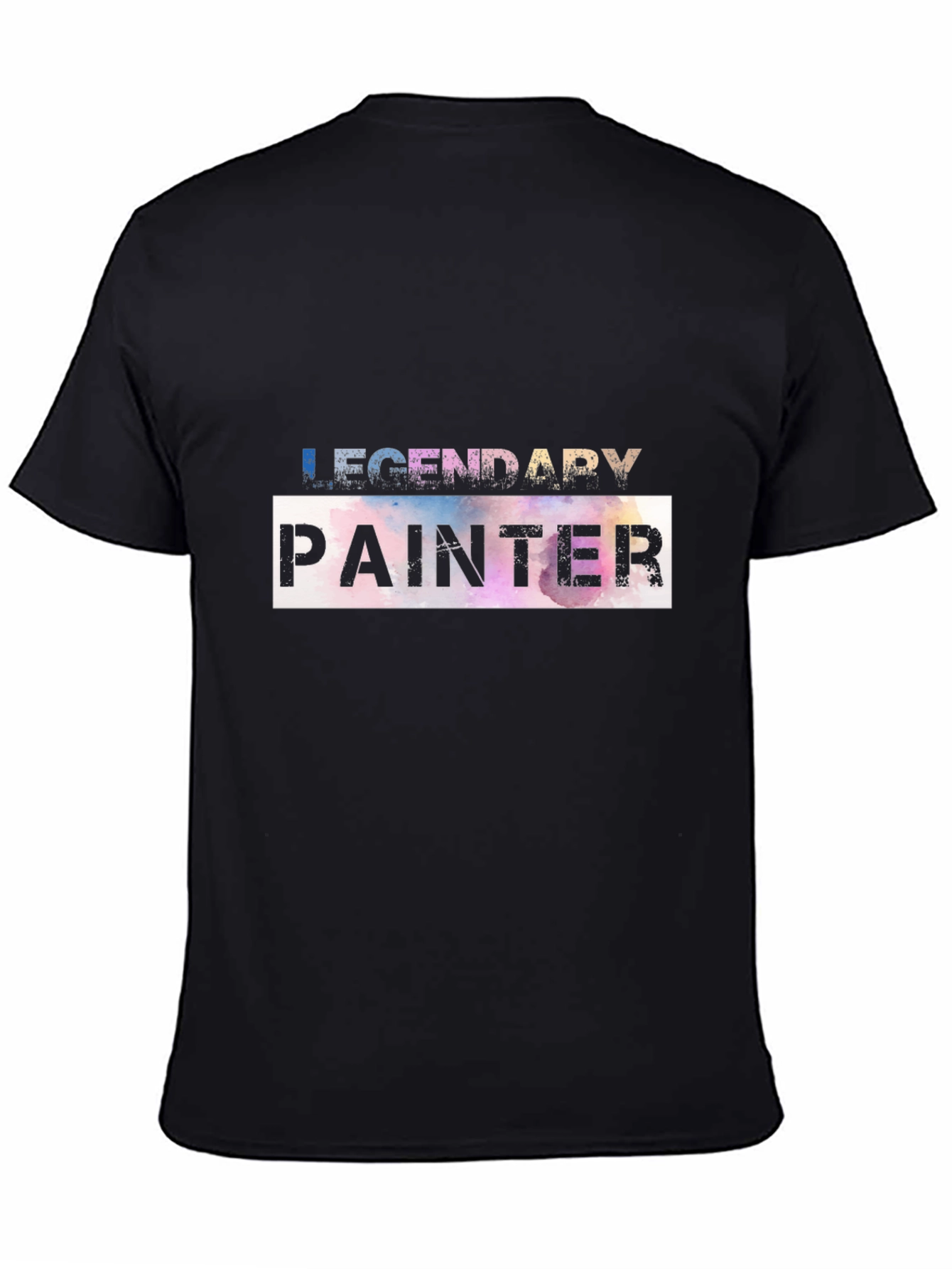 Legendary Painter Graphic Tee - Artistic Black T-Shirt