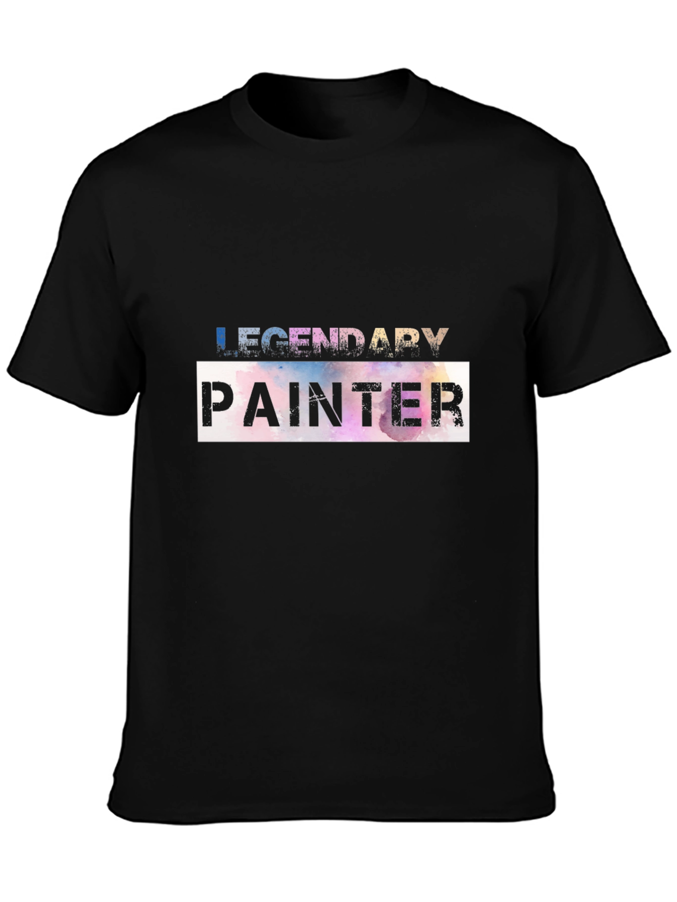 Legendary Painter Graphic Tee - Artistic Black T-Shirt