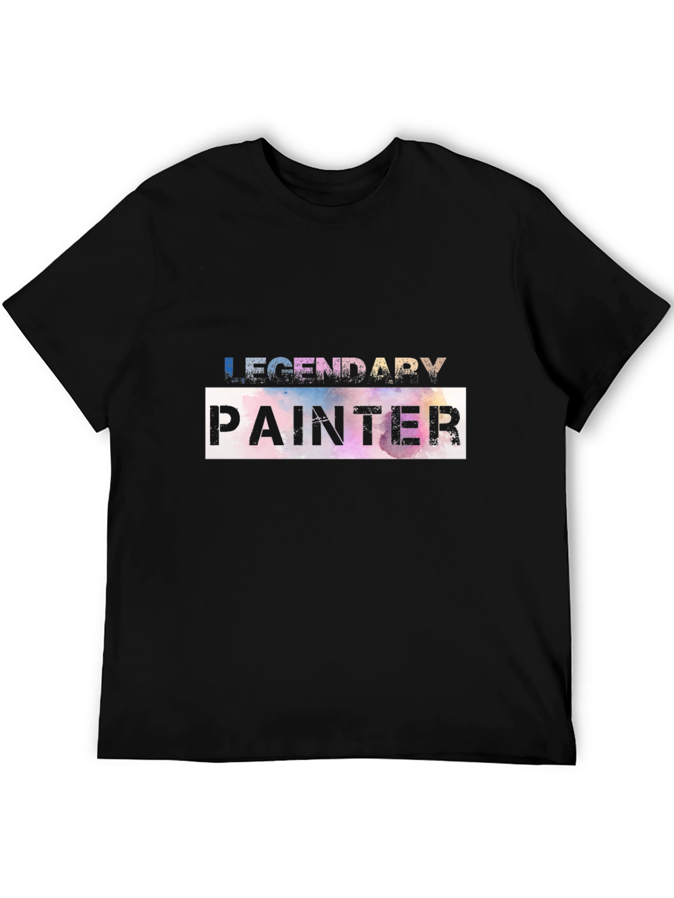 Legendary Painter Graphic Tee - Artistic Black T-Shirt