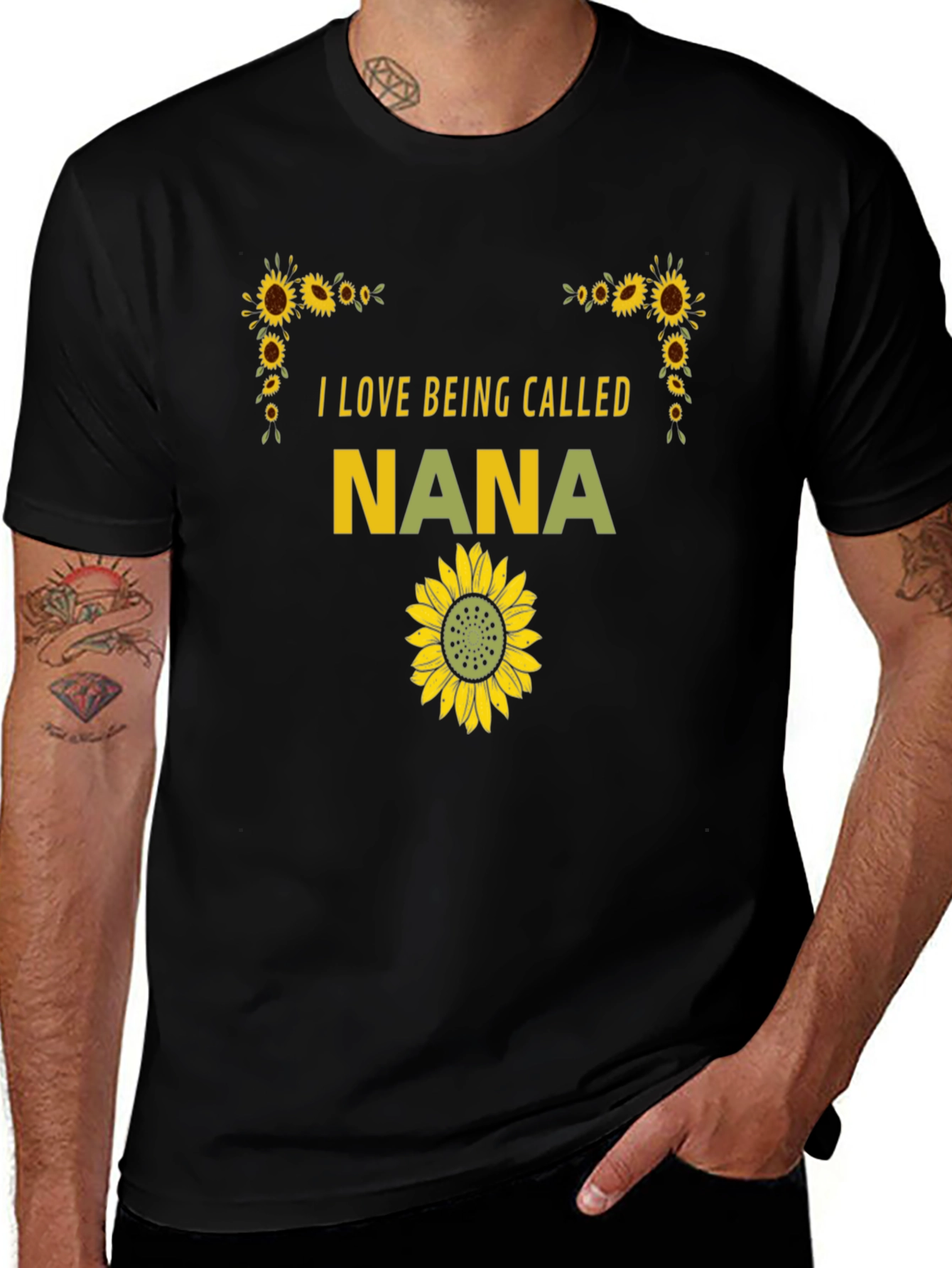 I Love Being Called Nana Sunflower T-Shirt
