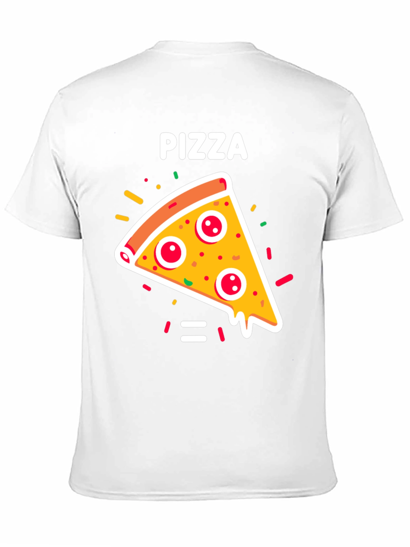 Pizza Slice Graphic Tee - Unisex Black T-Shirt