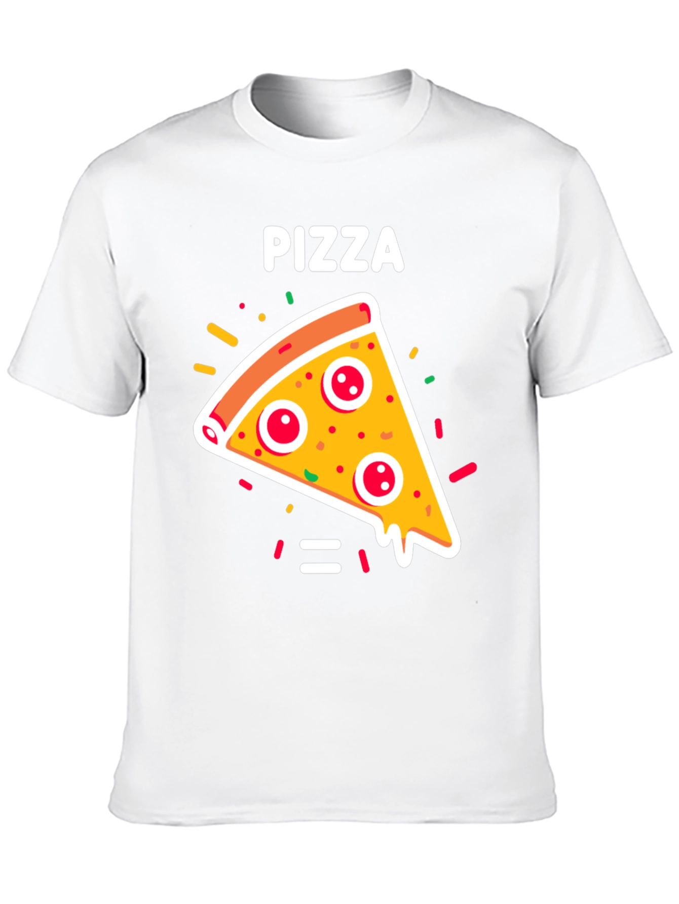 Pizza Slice Graphic Tee - Unisex Black T-Shirt