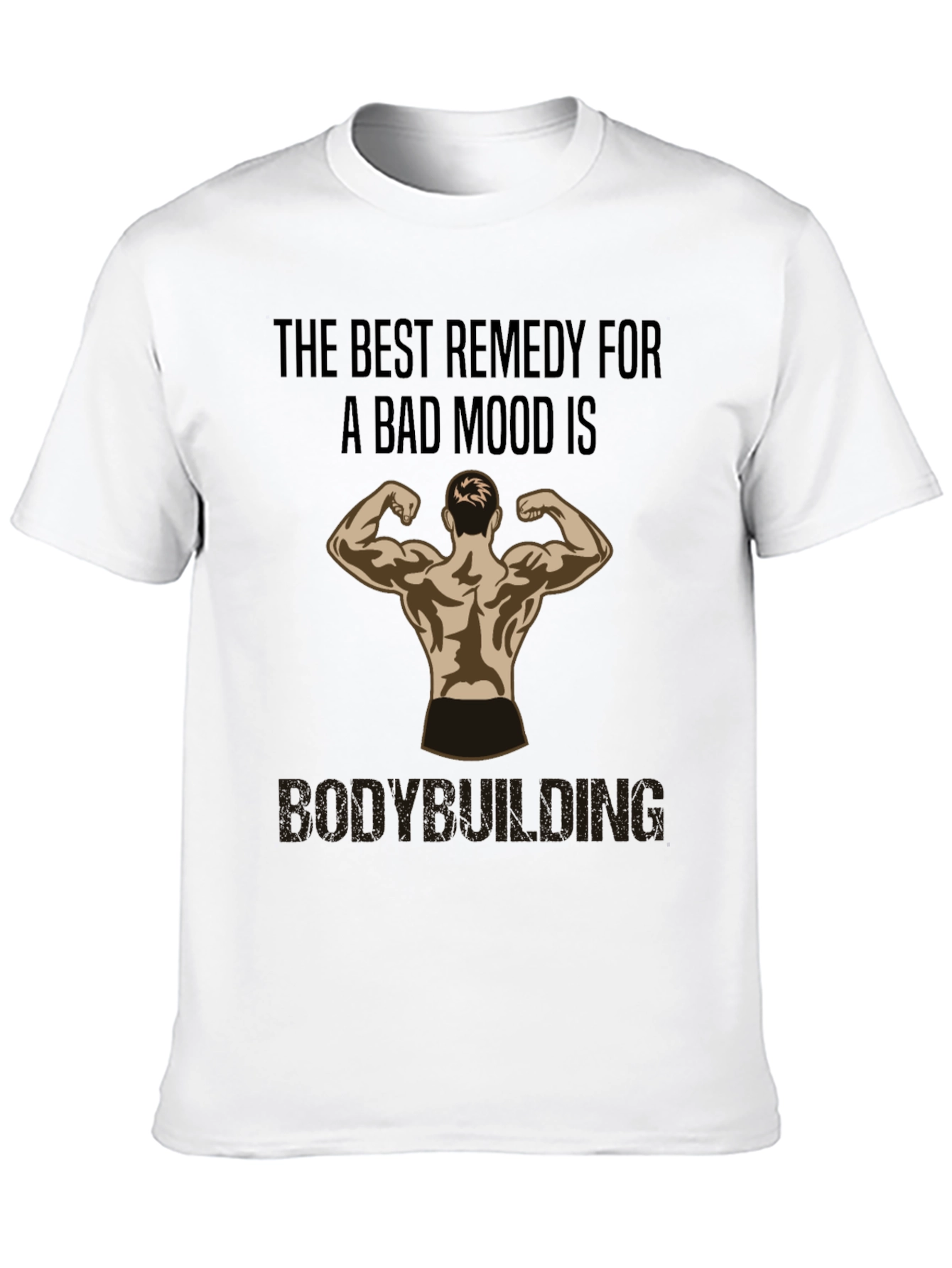 Bodybuilding Remedy T-Shirt - Black Gym Motivation Tee