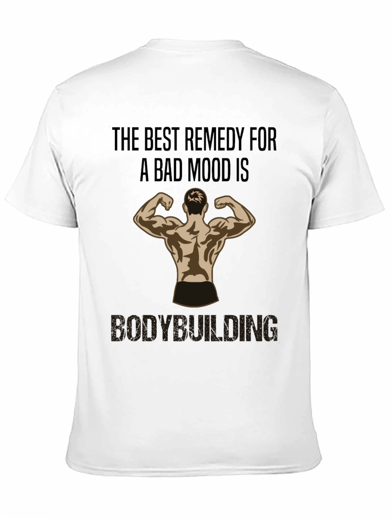 Bodybuilding Remedy T-Shirt - Black Gym Motivation Tee