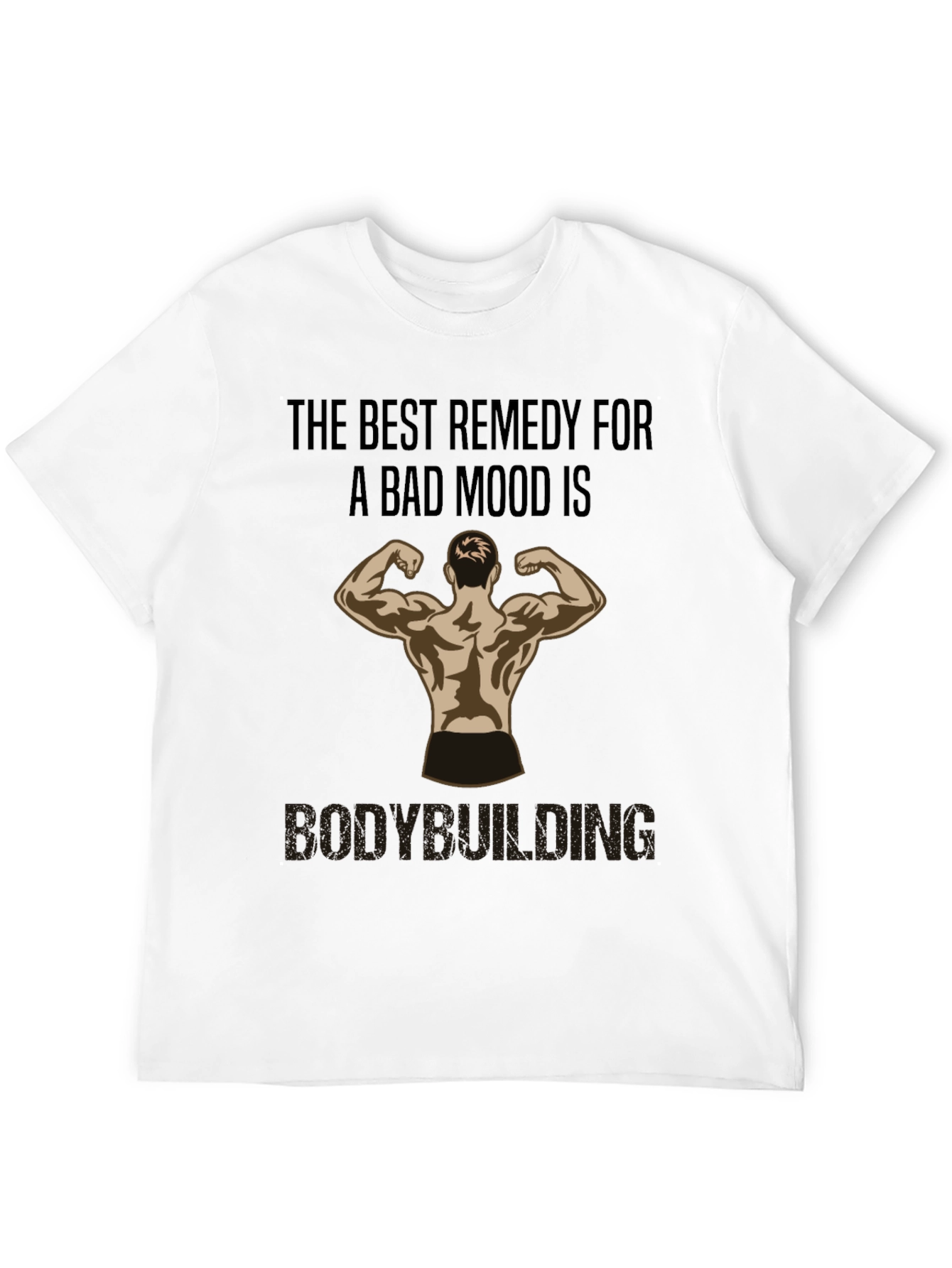 Bodybuilding Remedy T-Shirt - Black Gym Motivation Tee