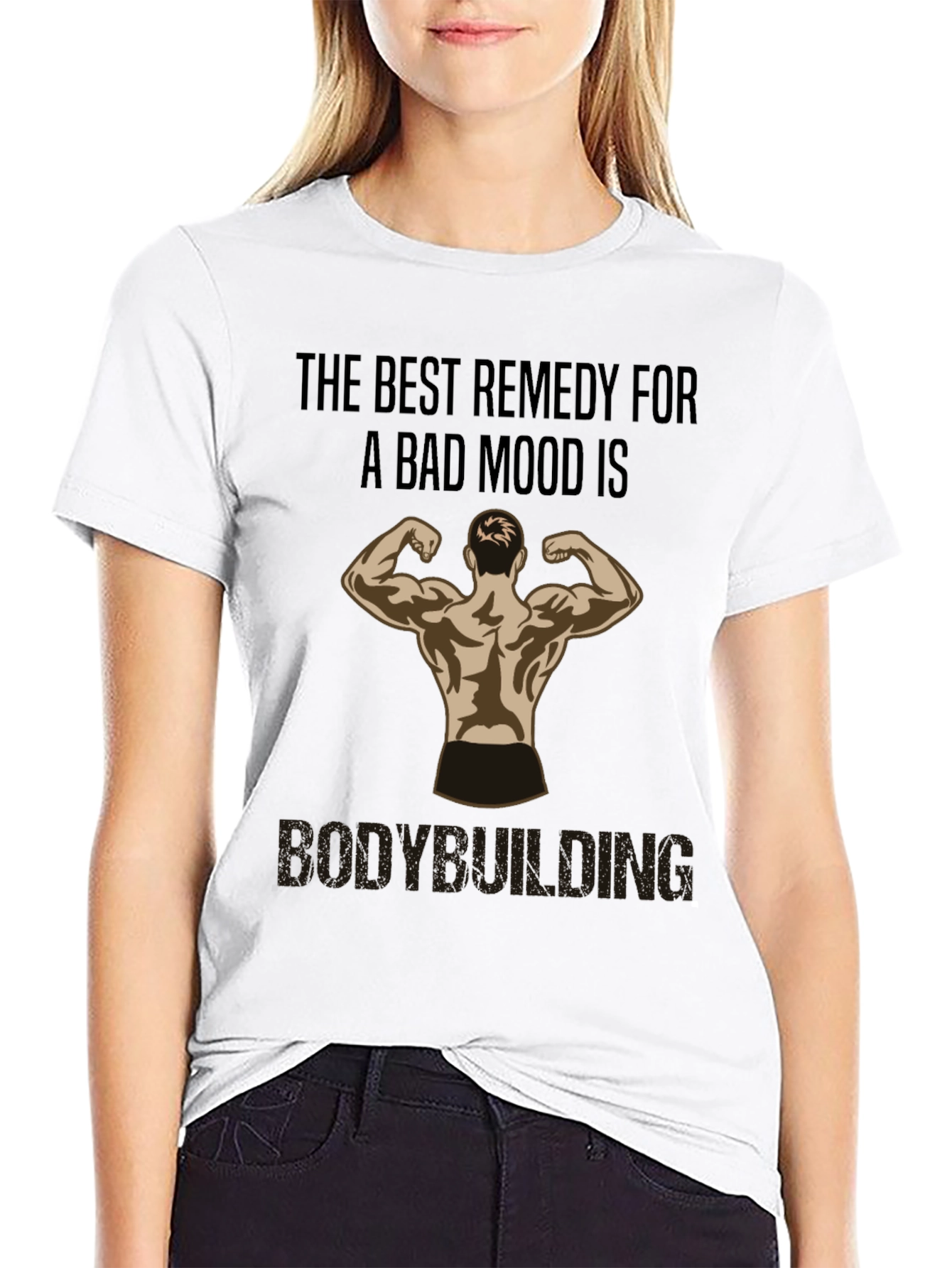 Bodybuilding Remedy T-Shirt - Black Gym Motivation Tee
