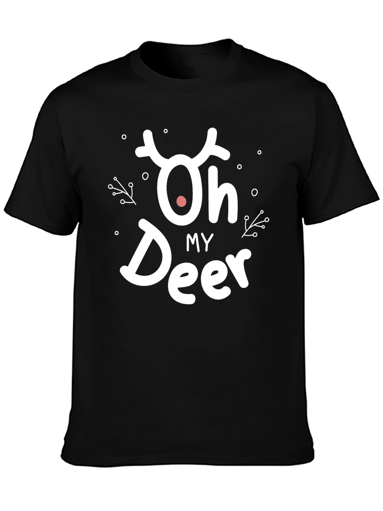 Oh My Deer Christmas Holiday Graphic T-Shirt