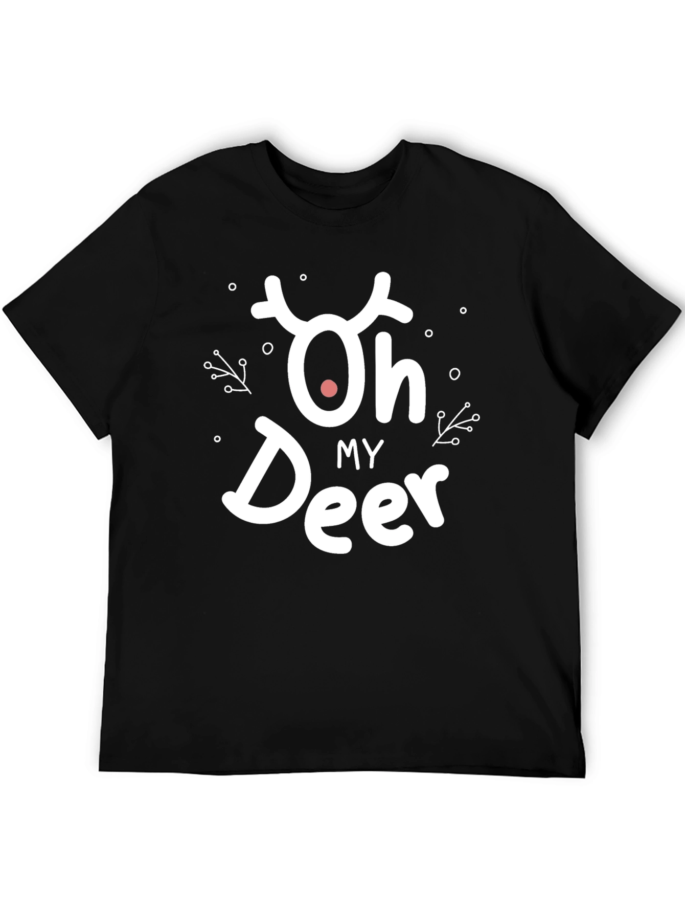 Oh My Deer Christmas Holiday Graphic T-Shirt