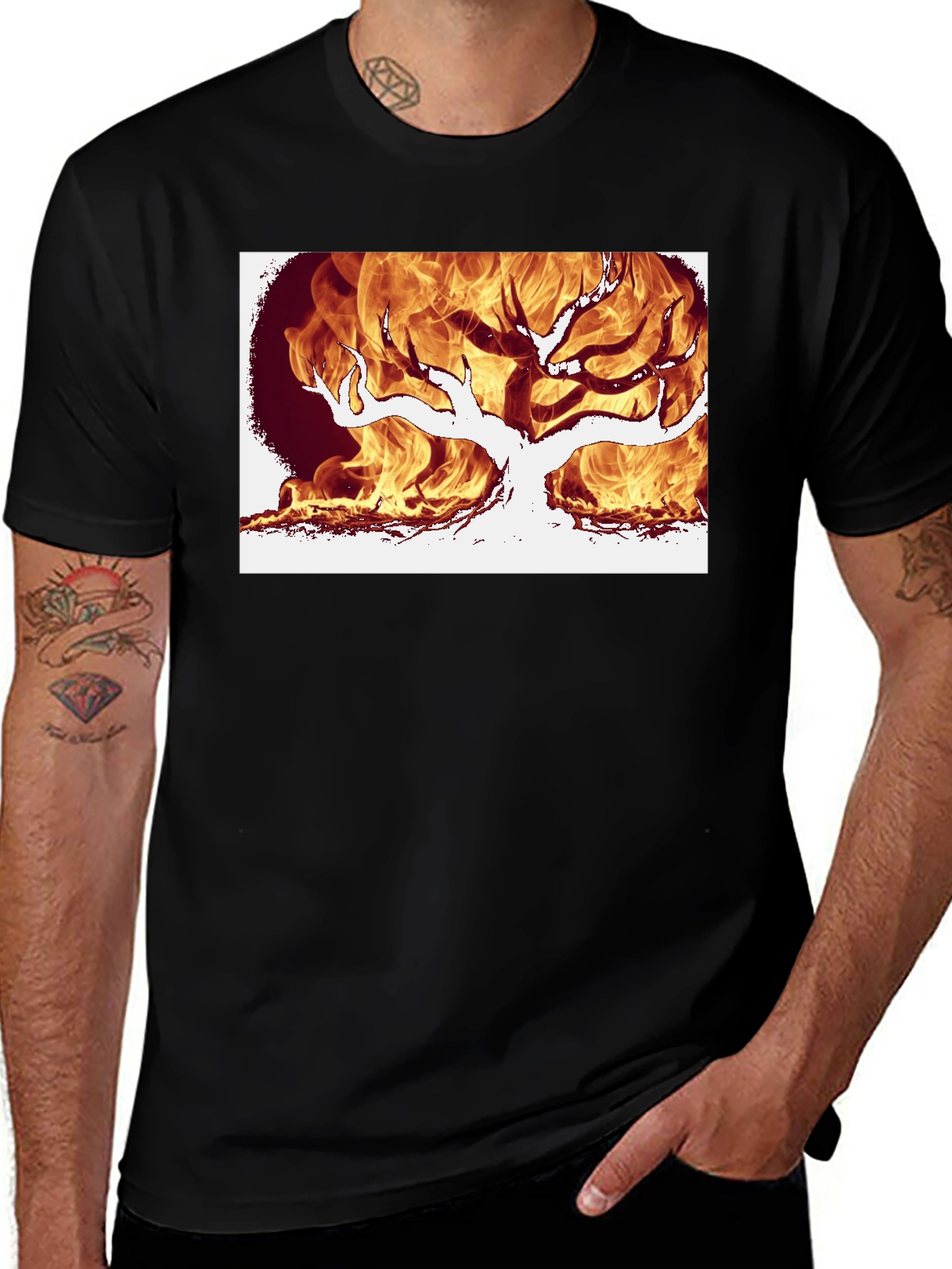 Burning Tree Graphic Tee