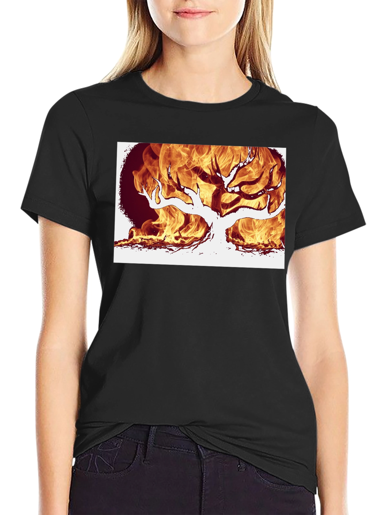 Burning Tree Graphic Tee
