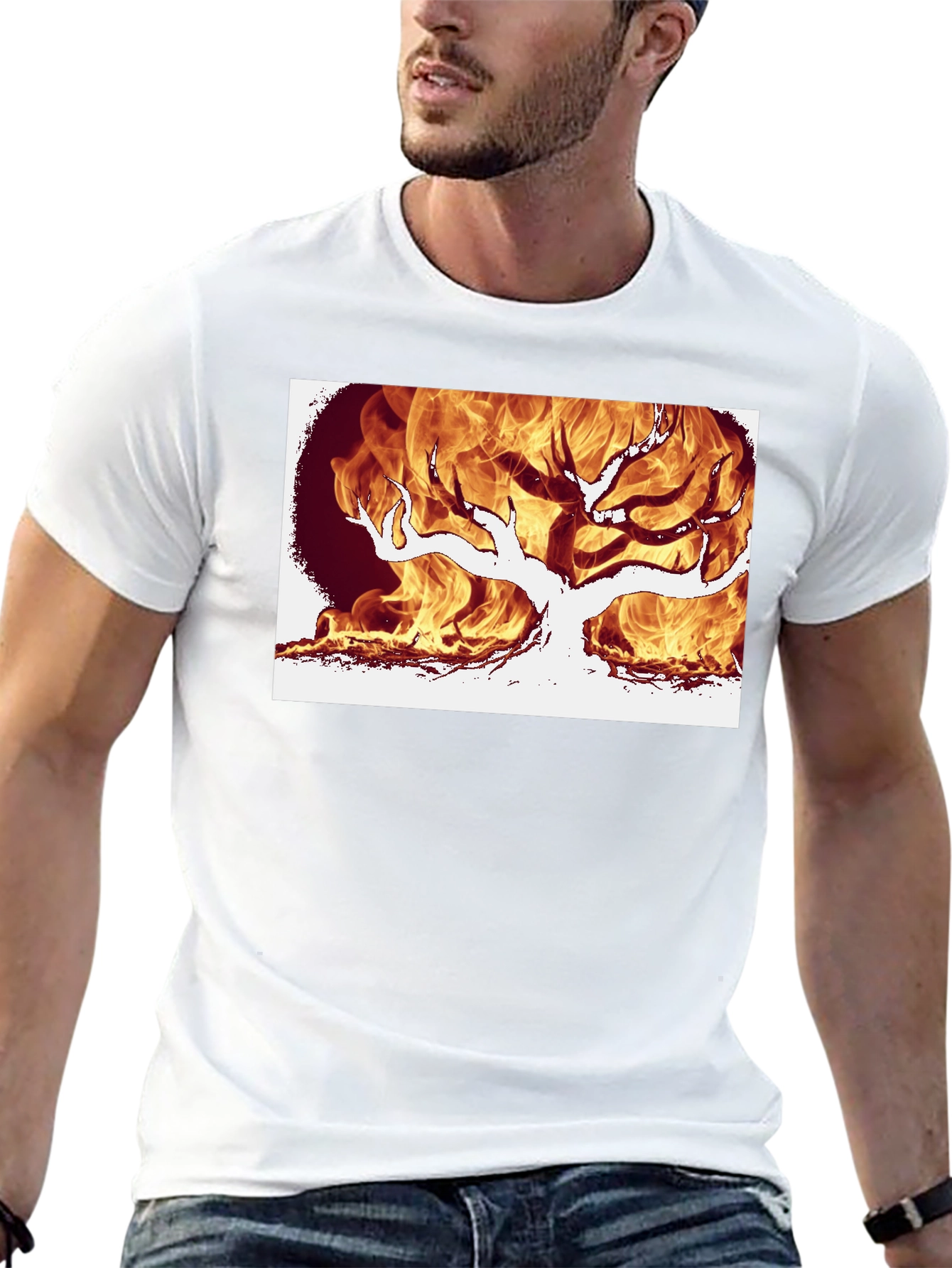 Burning Tree Graphic Tee