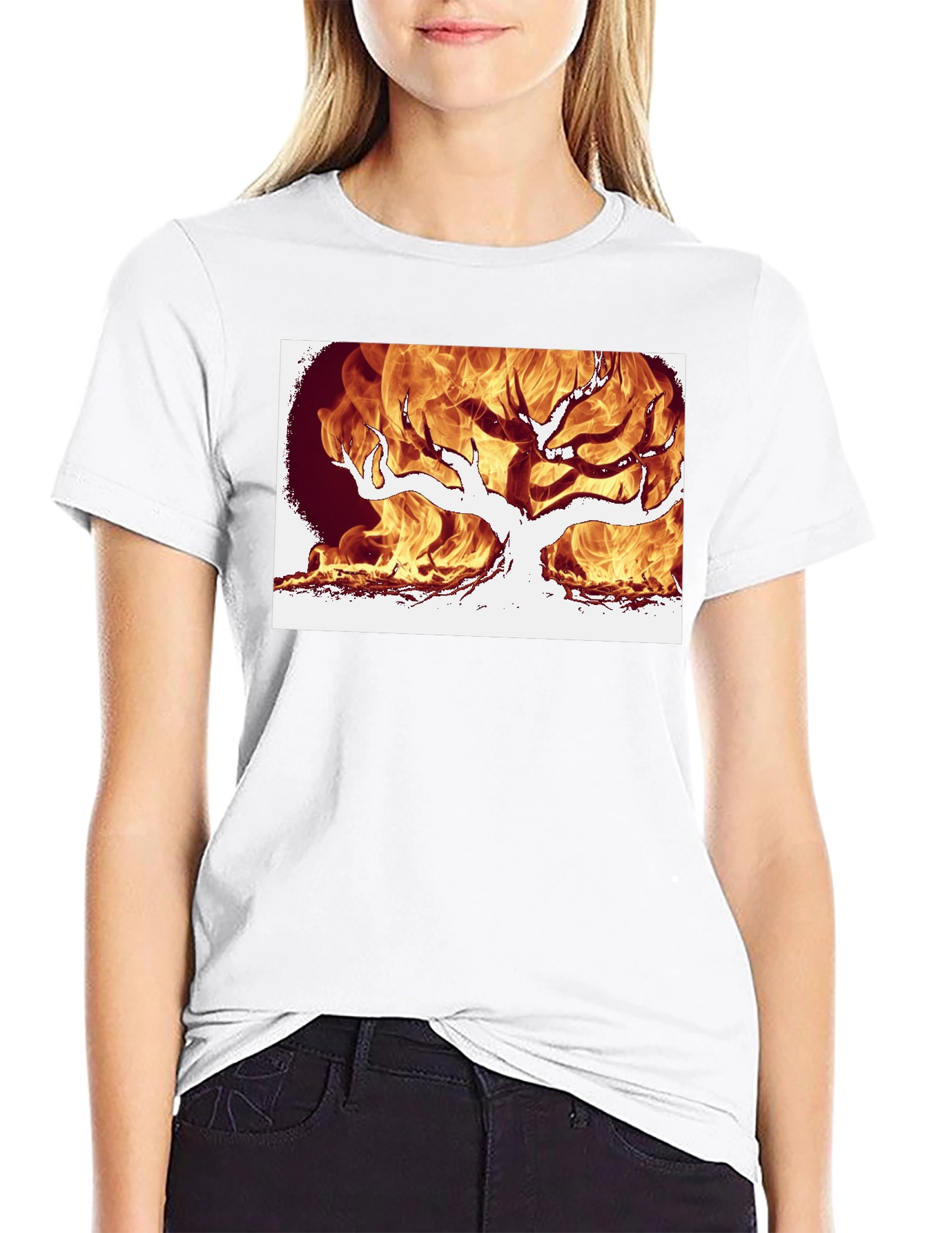 Burning Tree Graphic Tee