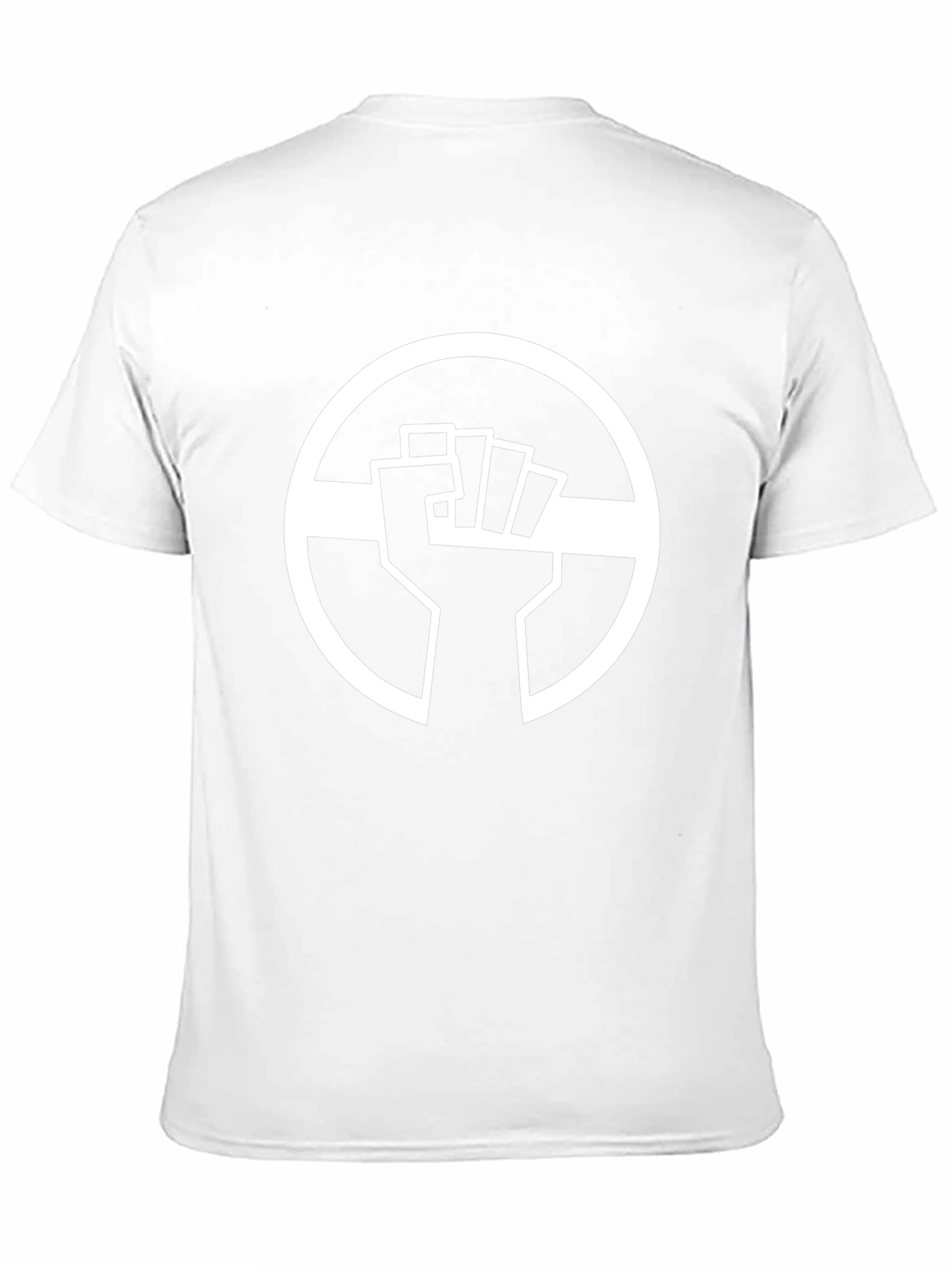 Black Graphic Tee - Raised Fist Circle Design