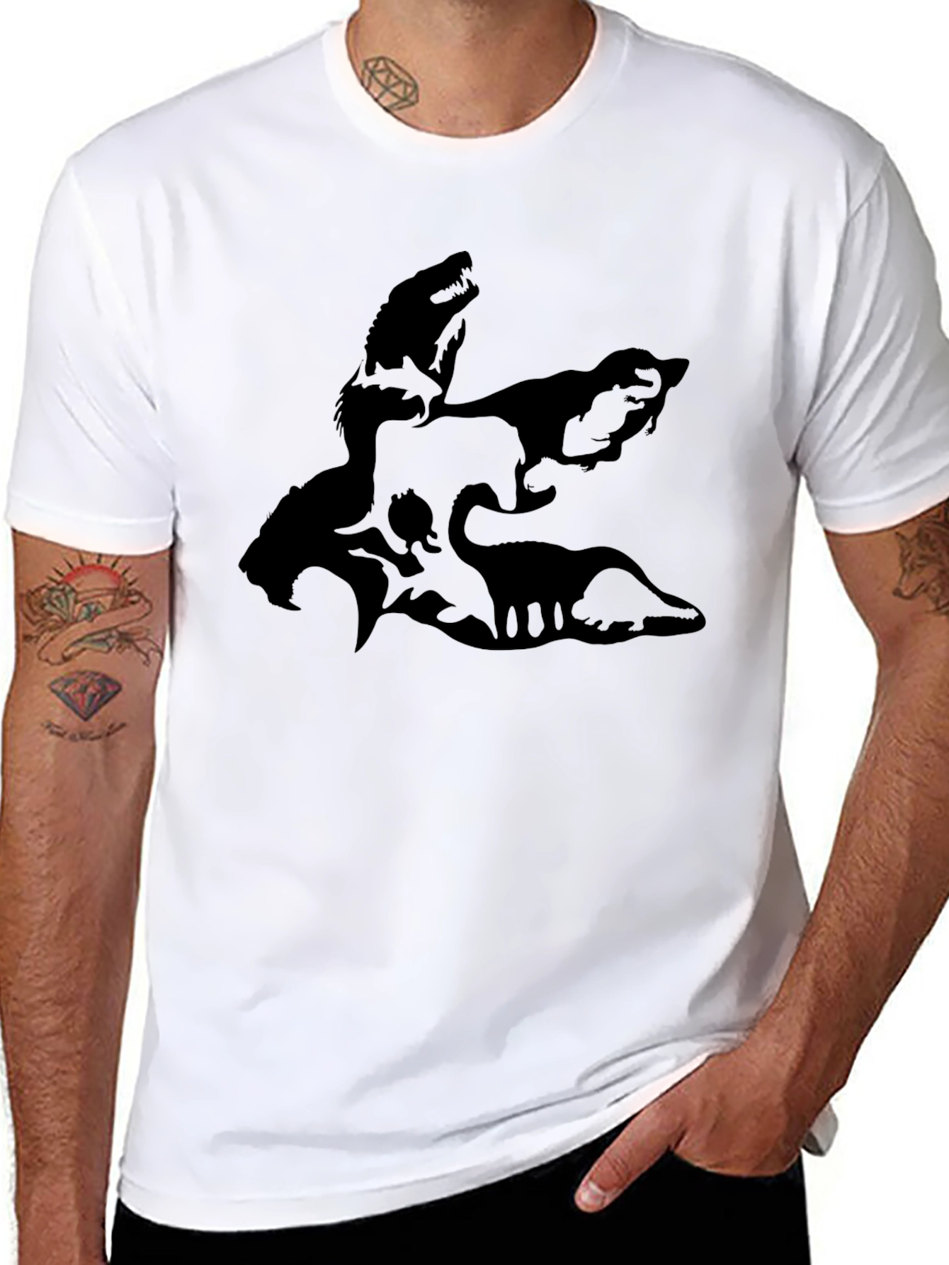 Silhouette Animal T-Shirt - Mens Graphic Tee