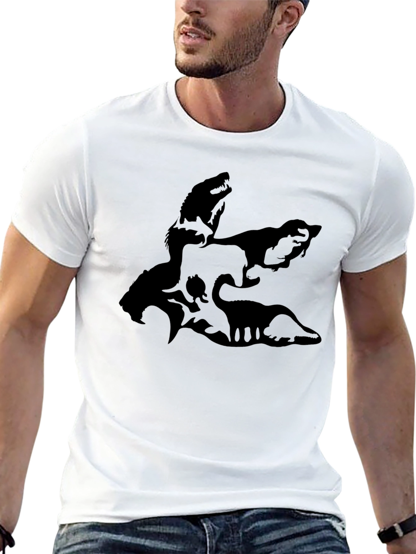 Silhouette Animal T-Shirt - Mens Graphic Tee
