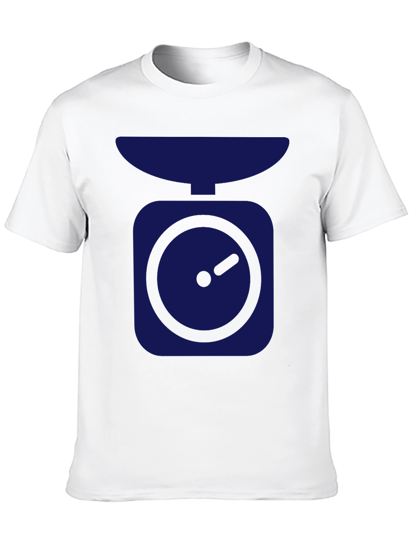 Cool Black T-Shirt with Navy Blue Scale Graphic