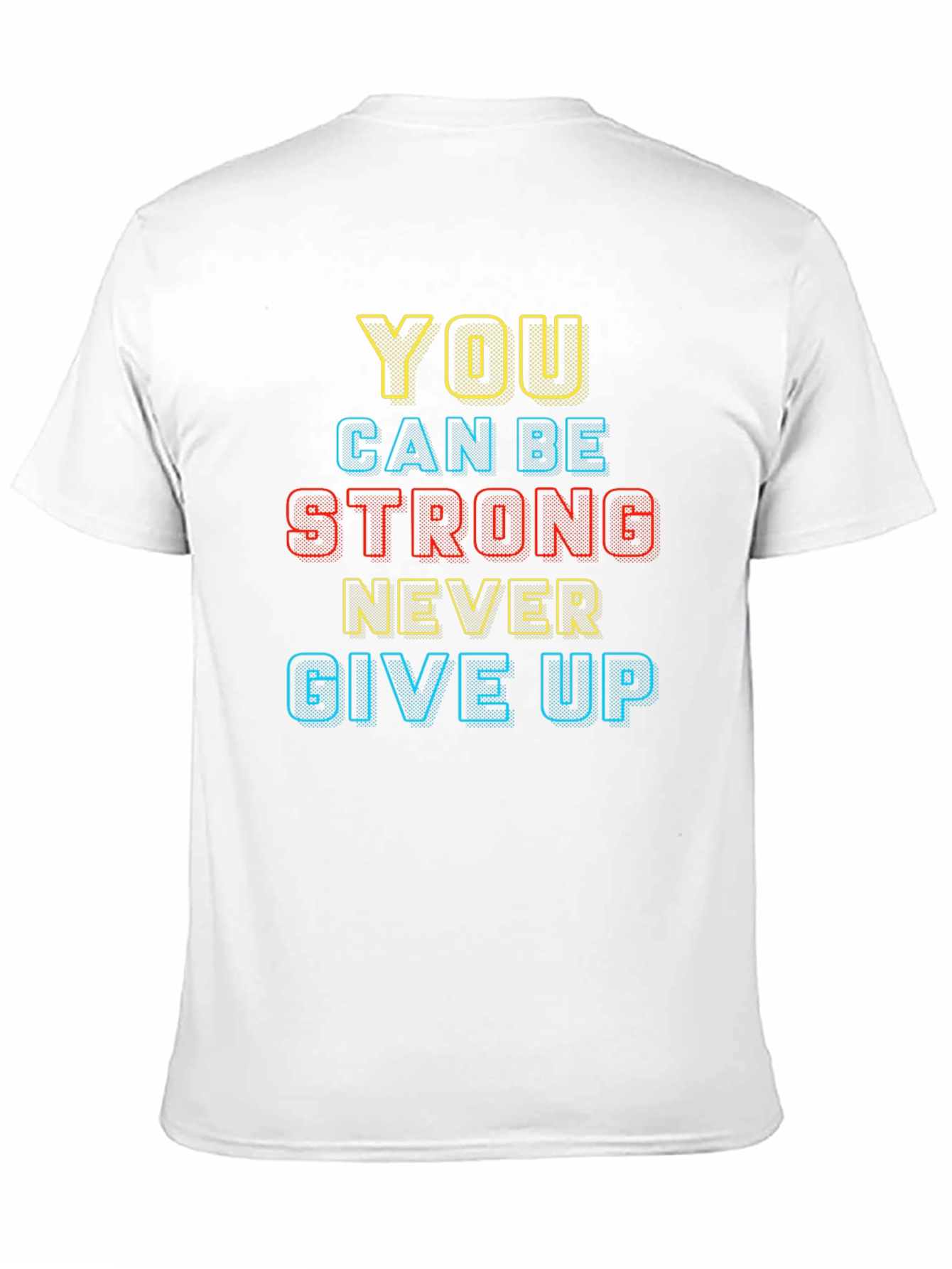 Motivational Black T-Shirt: You Can Be Strong