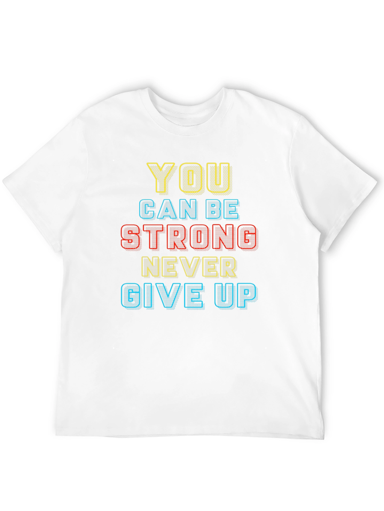 Motivational Black T-Shirt: You Can Be Strong