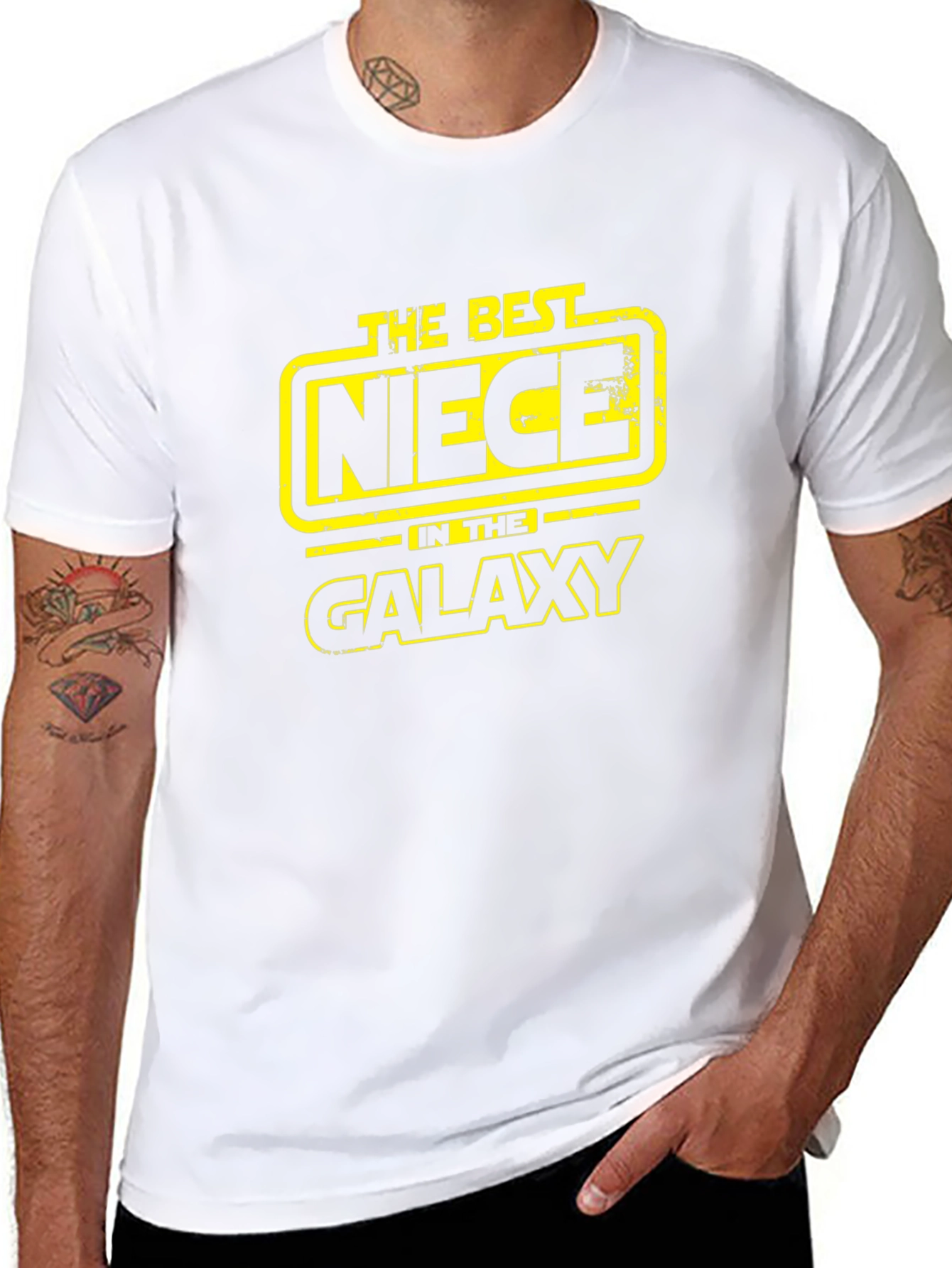The Best Niece in the Galaxy Black T-Shirt