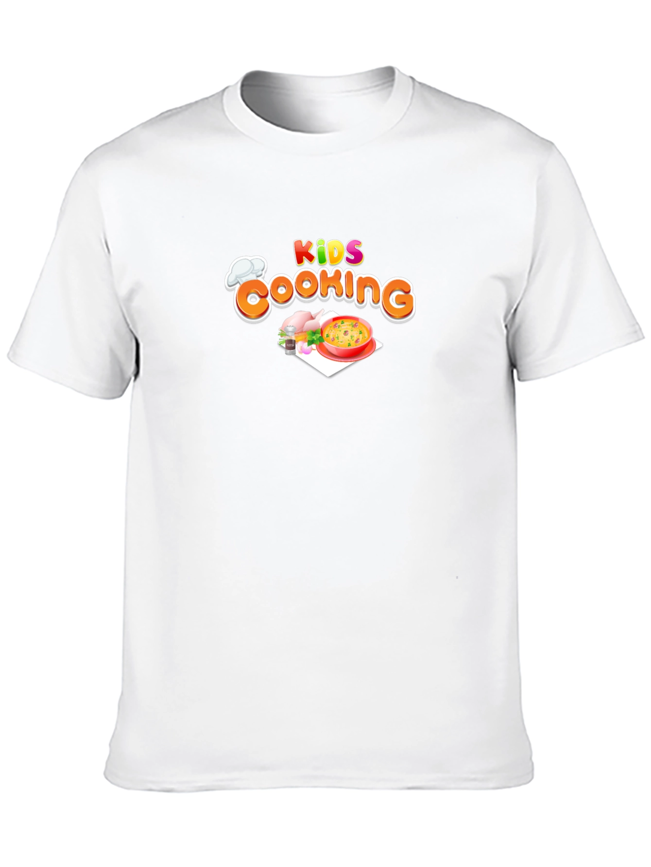 Kids Cooking Black Graphic T-Shirt