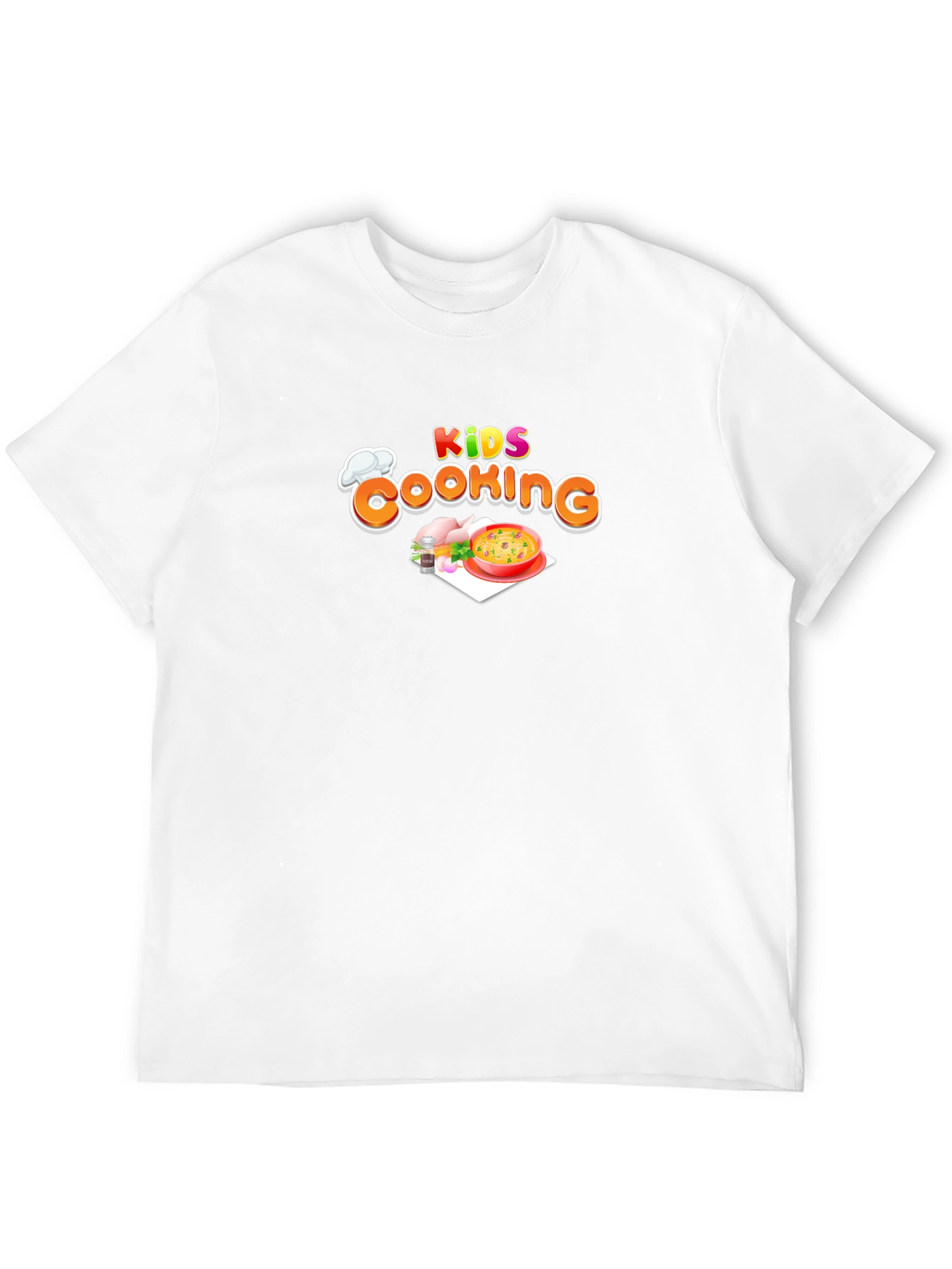 Kids Cooking Black Graphic T-Shirt