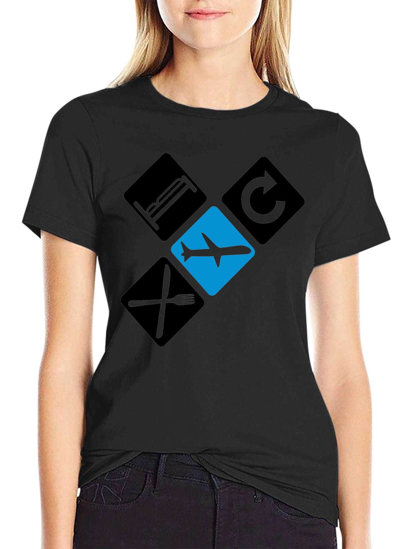Eat Sleep Fly Repeat T-Shirt - Travelers Graphic Tee