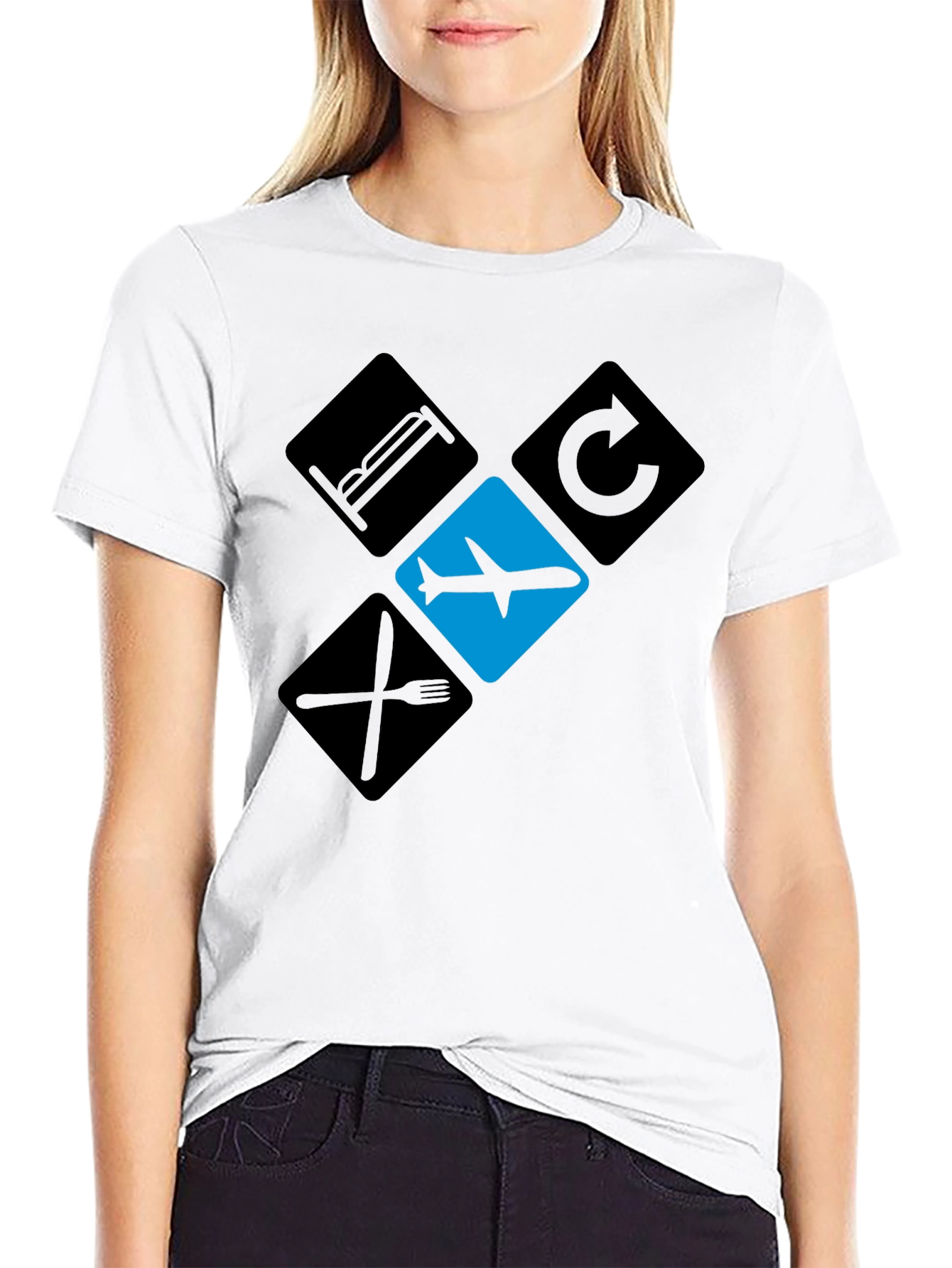Eat Sleep Fly Repeat T-Shirt - Travelers Graphic Tee