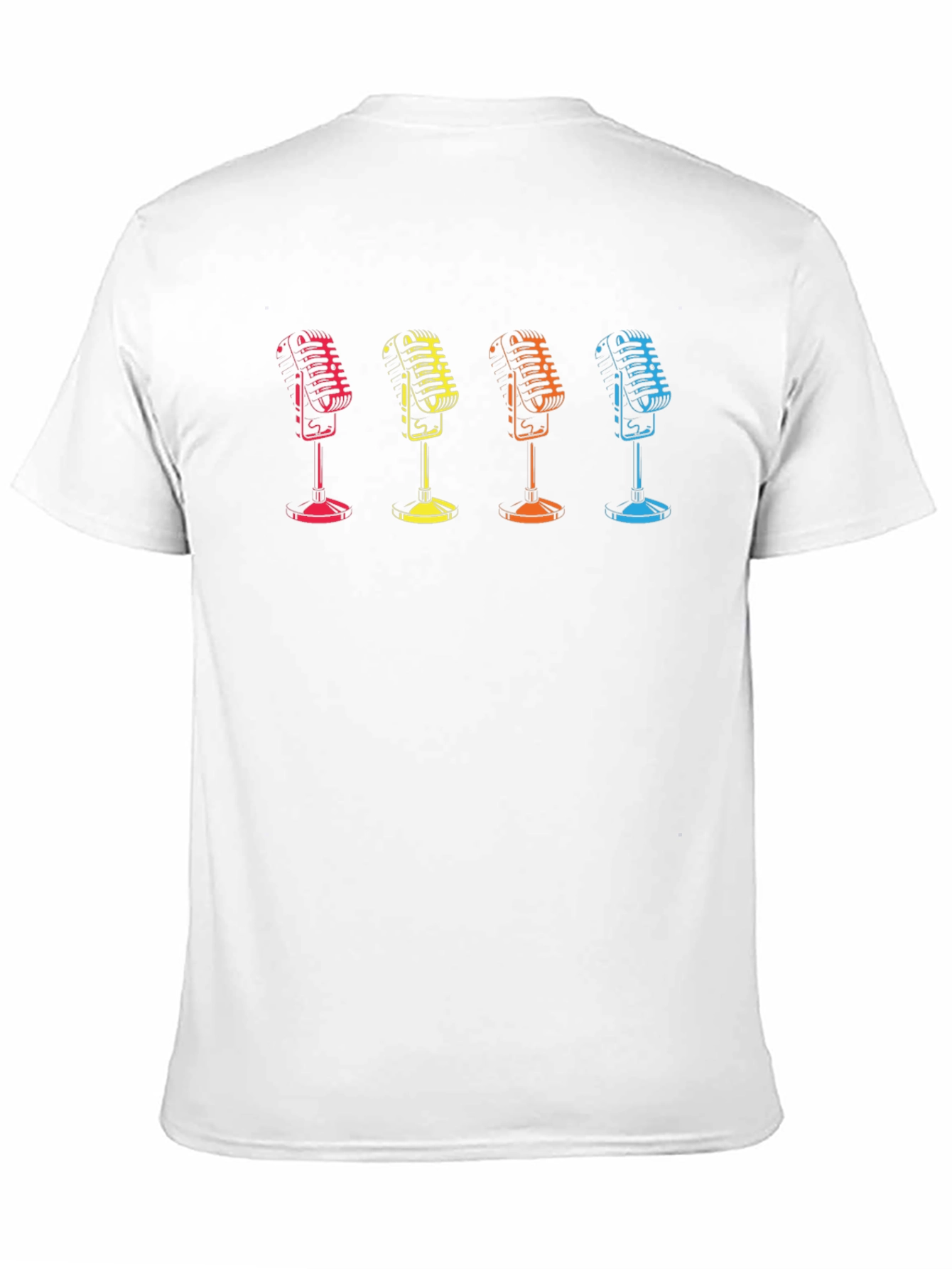 Retro Mic Graphic Tee - Classic Vocal Style