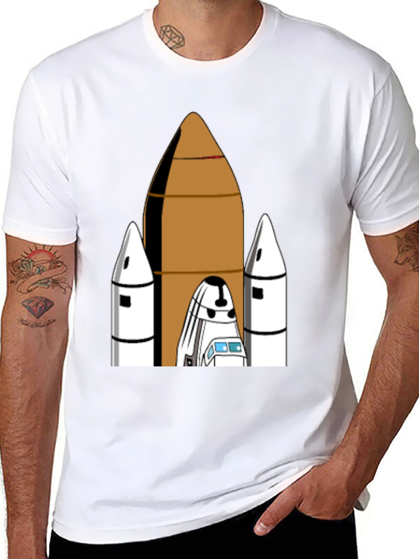Space Shuttle Graphic Tee - Blast Off in Style!