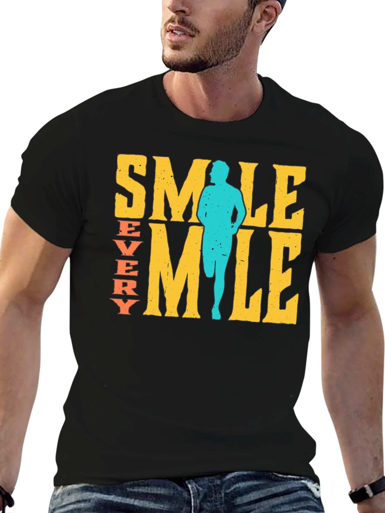 Smile Every Mile Runner Graphic Tee