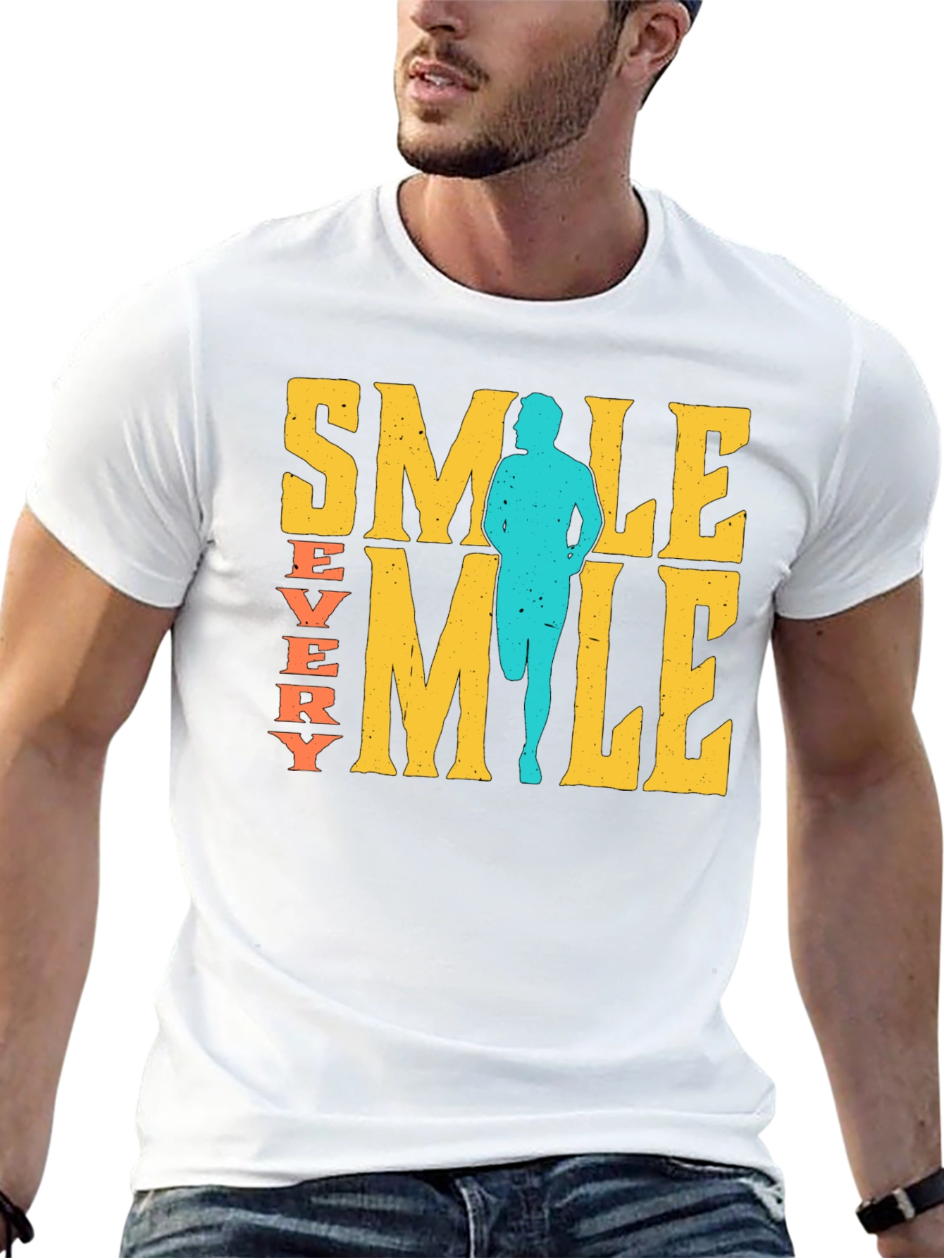 Smile Every Mile Runner Graphic Tee